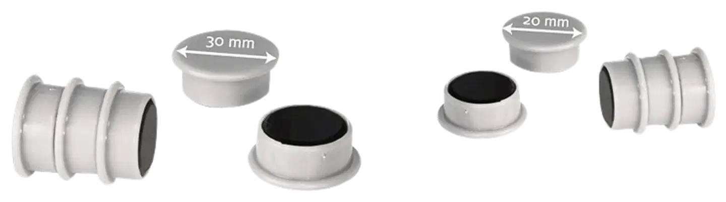 Desq valkotaulun tarvikepakkaus mukana pyyhin + kyniä + magneetteja - 5