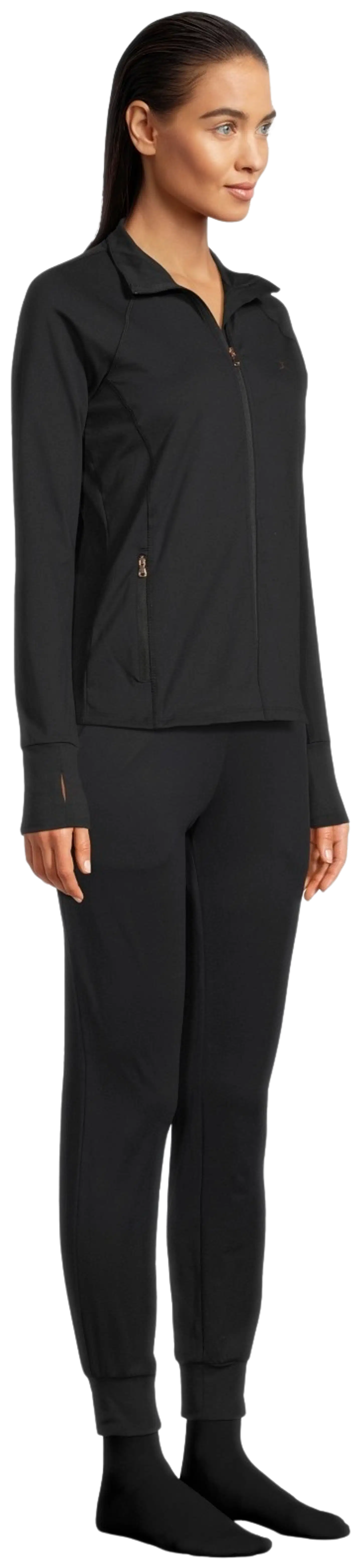 Danskin naisten treenitakki DPS23006 - BLACK - 4