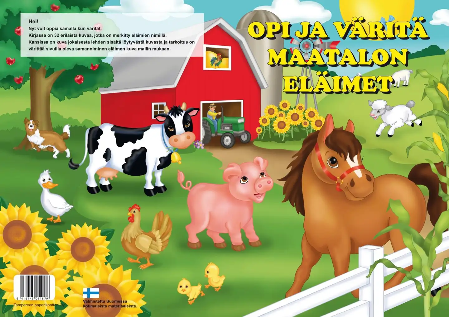 Opi ja väritä kirjat A4 - 4