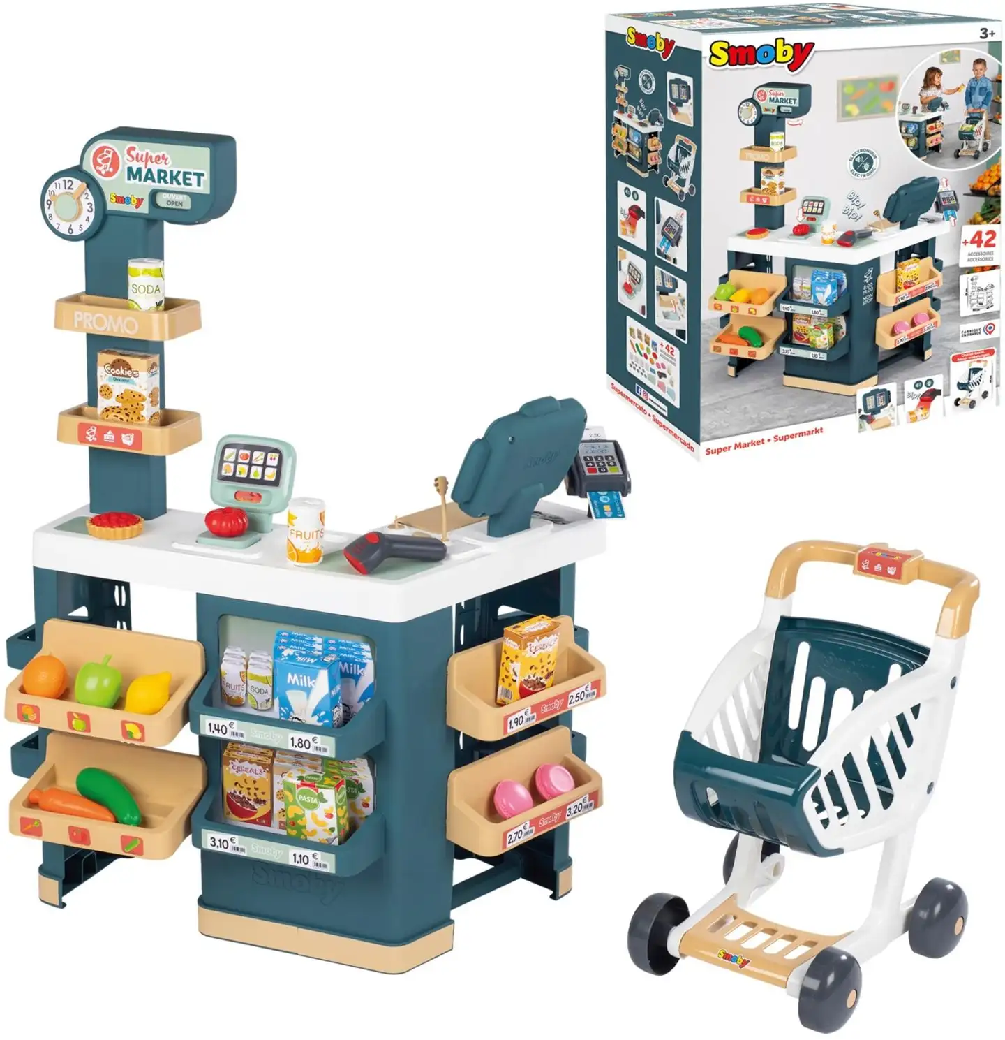 Smoby Supermarket hauskoihin kauppaleikkeihin - 1