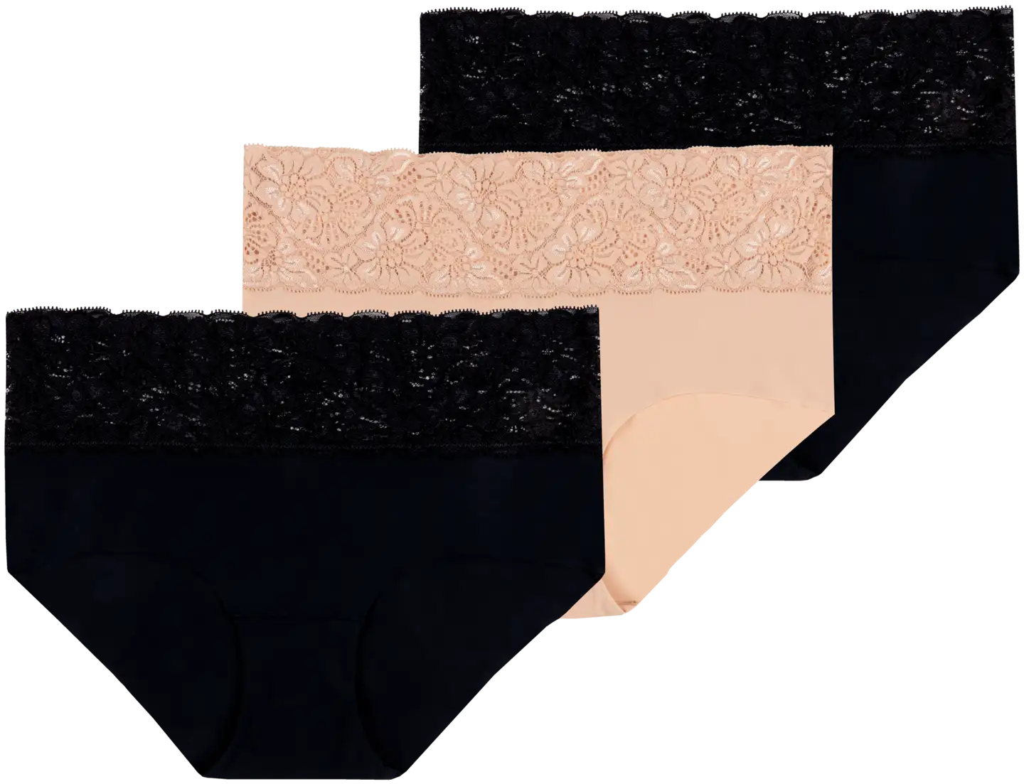 Actuelle naisten hipsterit 210A332531 3-pack - Multicolor - 1