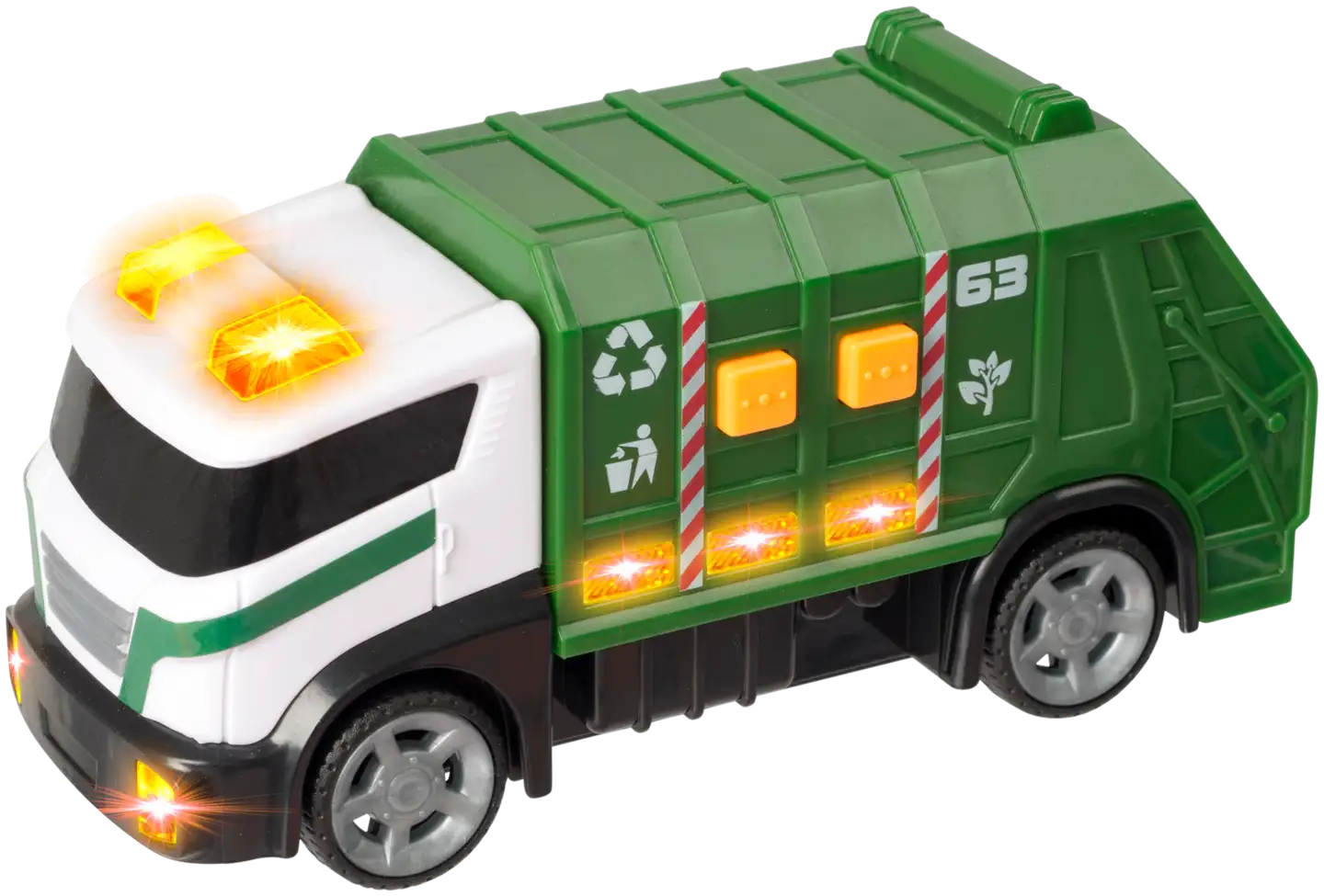 Teamsterz lelu Mighty Machines pieni roska-auto valoilla ja äänillä