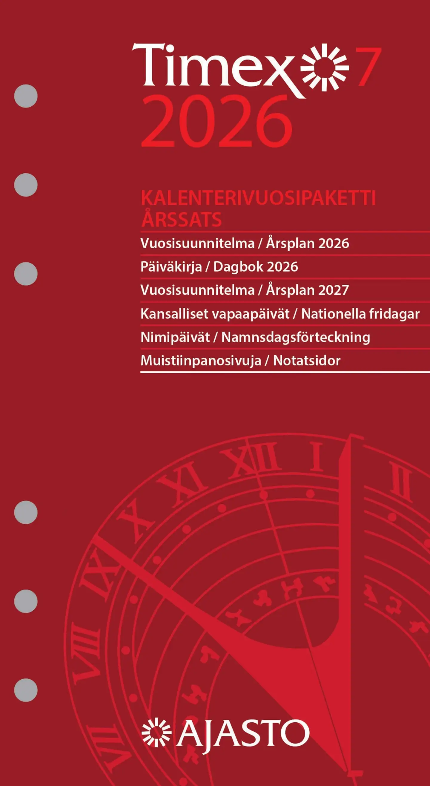 Ajasto taskukalenteri Timex 7 -vuosipaketti - 1