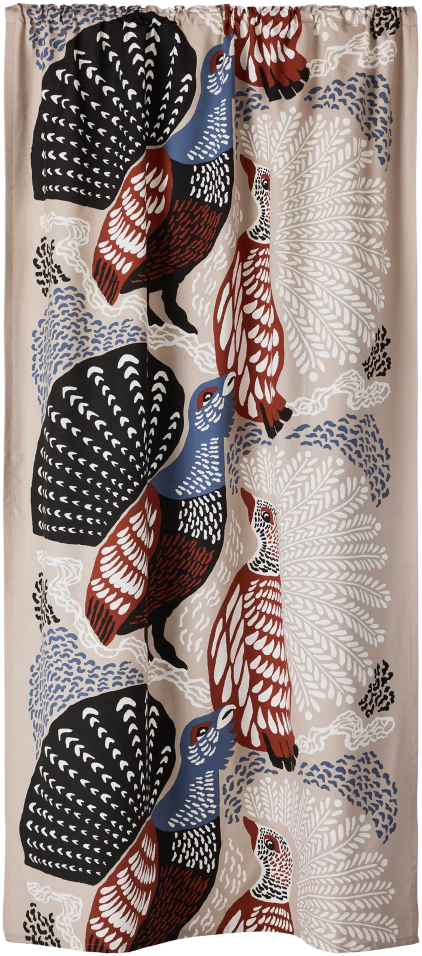 Sivuverho Metsänvartijat 140x250 cm beigeblue - 1