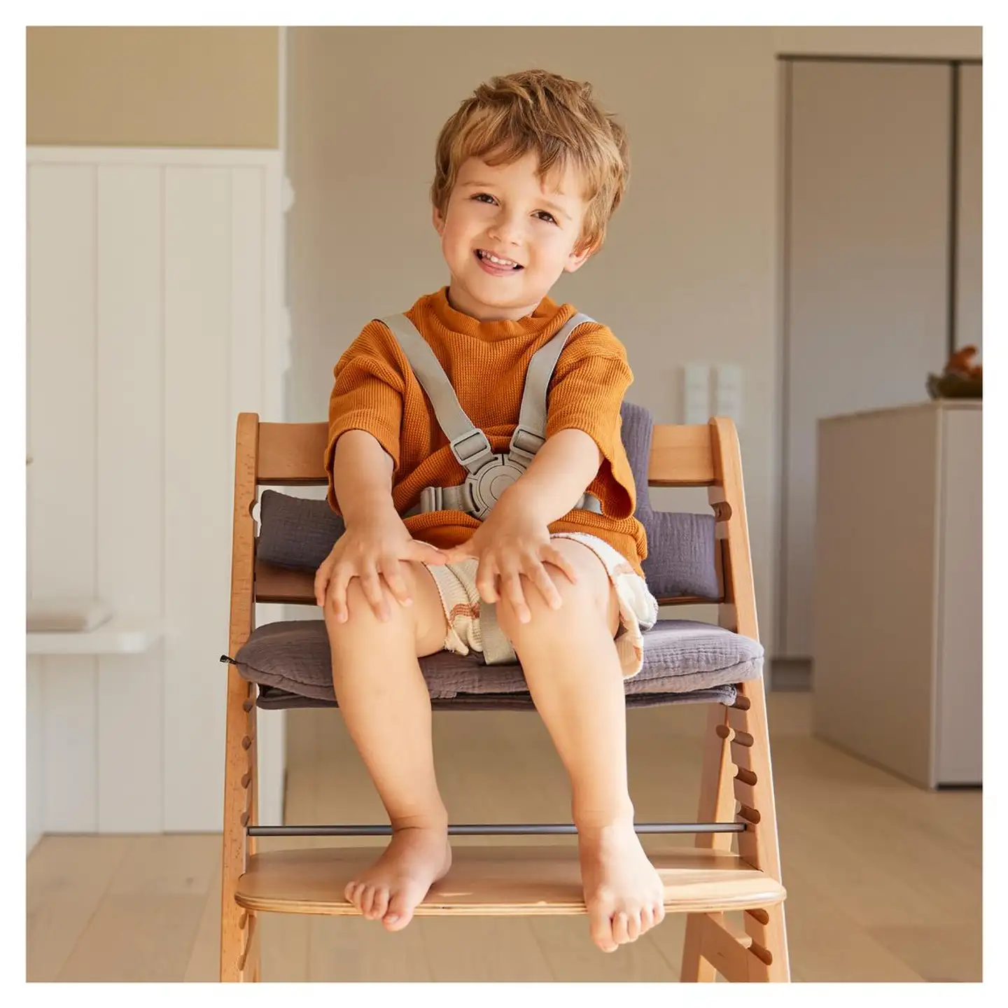 Hauck pehmustesetti syöttötuoliin Highchair Pad tummanharmaa - 20