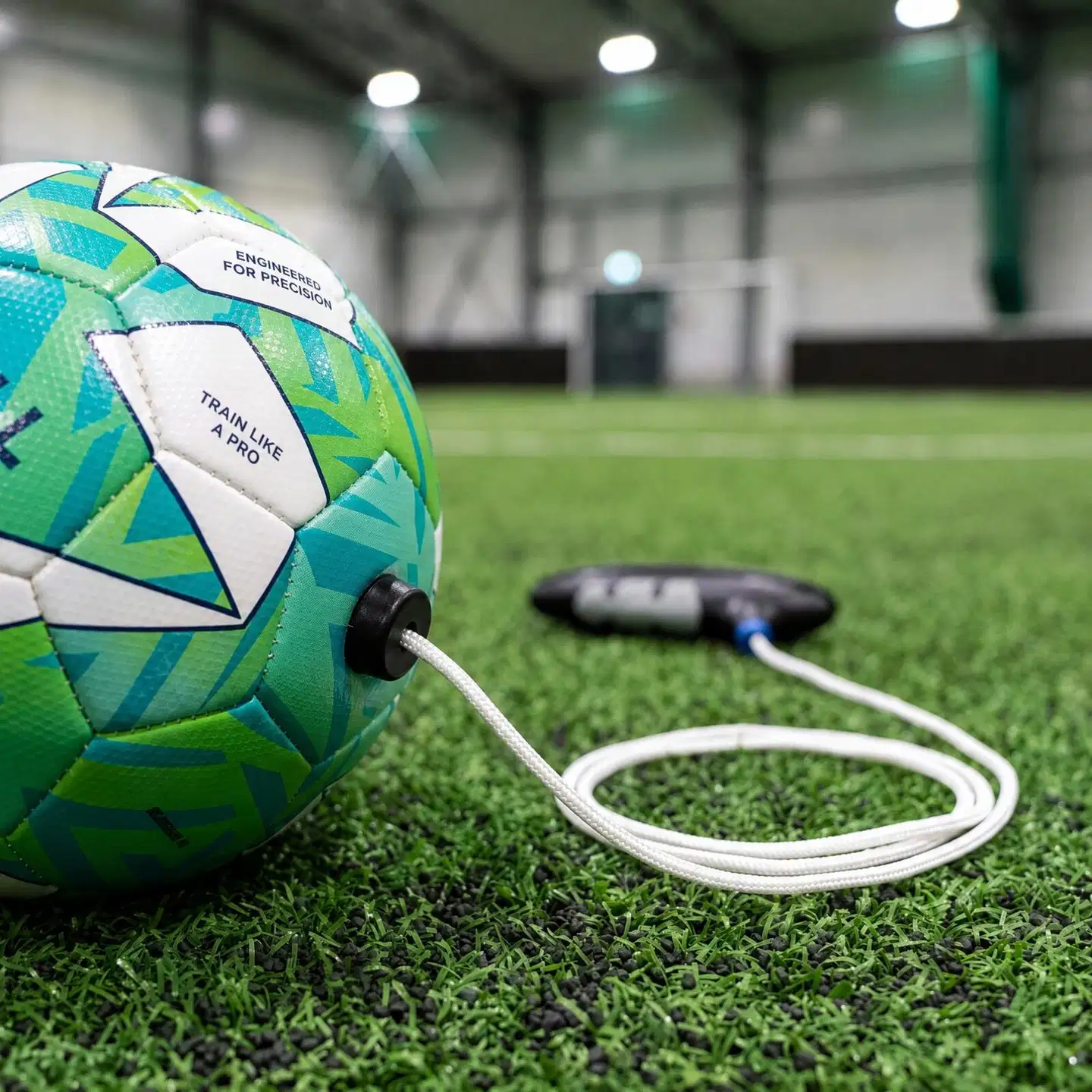 SenseBall Green 2 (Pro) narupallo, jalkapallo koko 2, vihreä ja valkoinen - 4