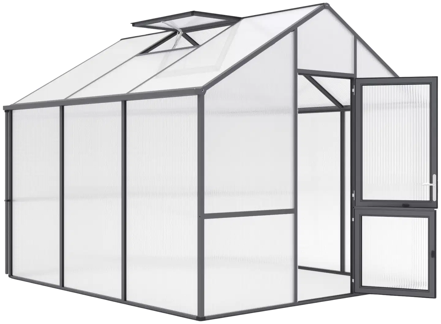 Kreative Gartentechnik kasvihuone Dahlie III 9,59 m2 antrasiitinharmaa - 1