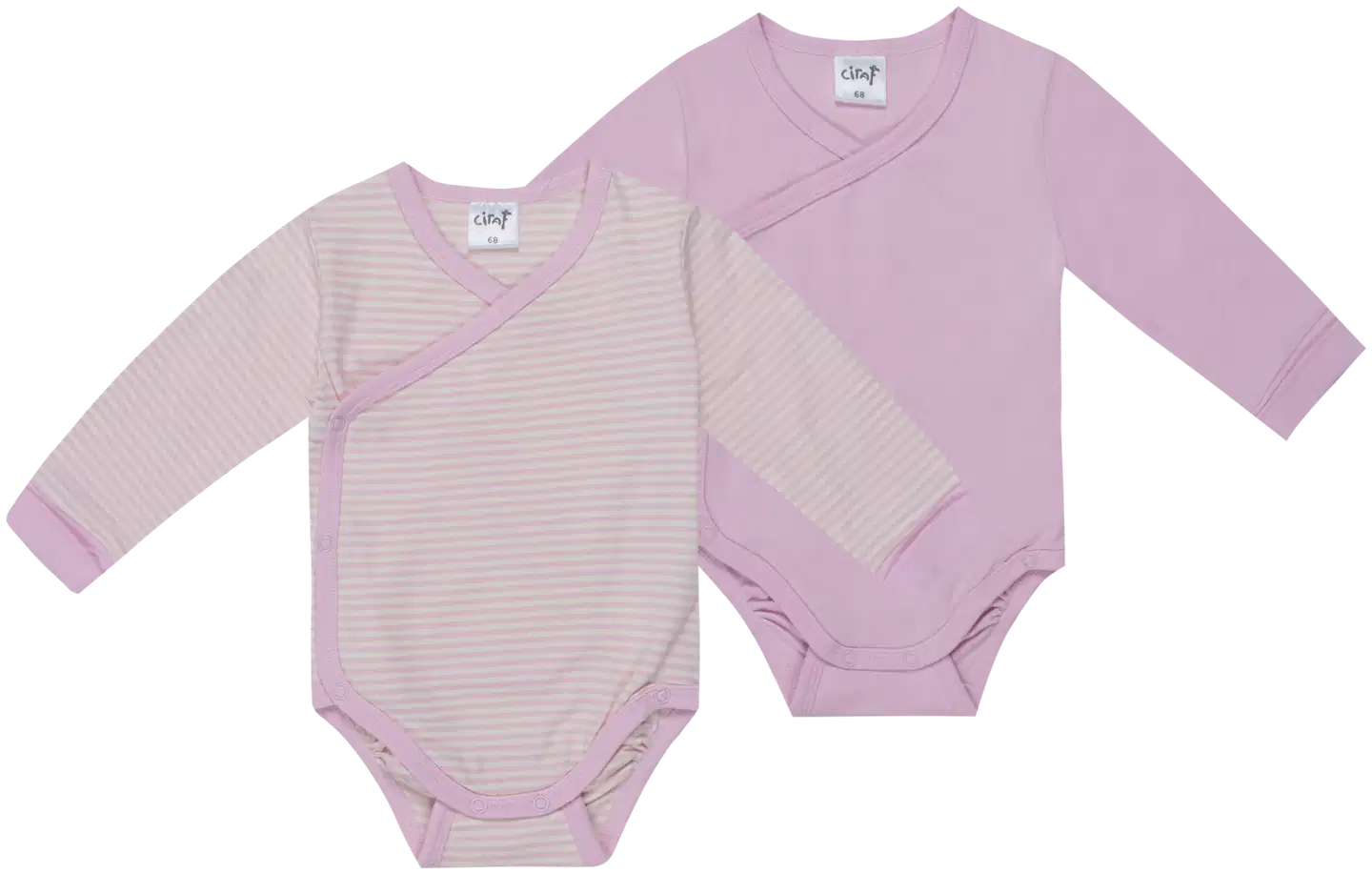 Ciraf vauvojen kietaisubody 250B263017 2-pack - pink stripes - 1