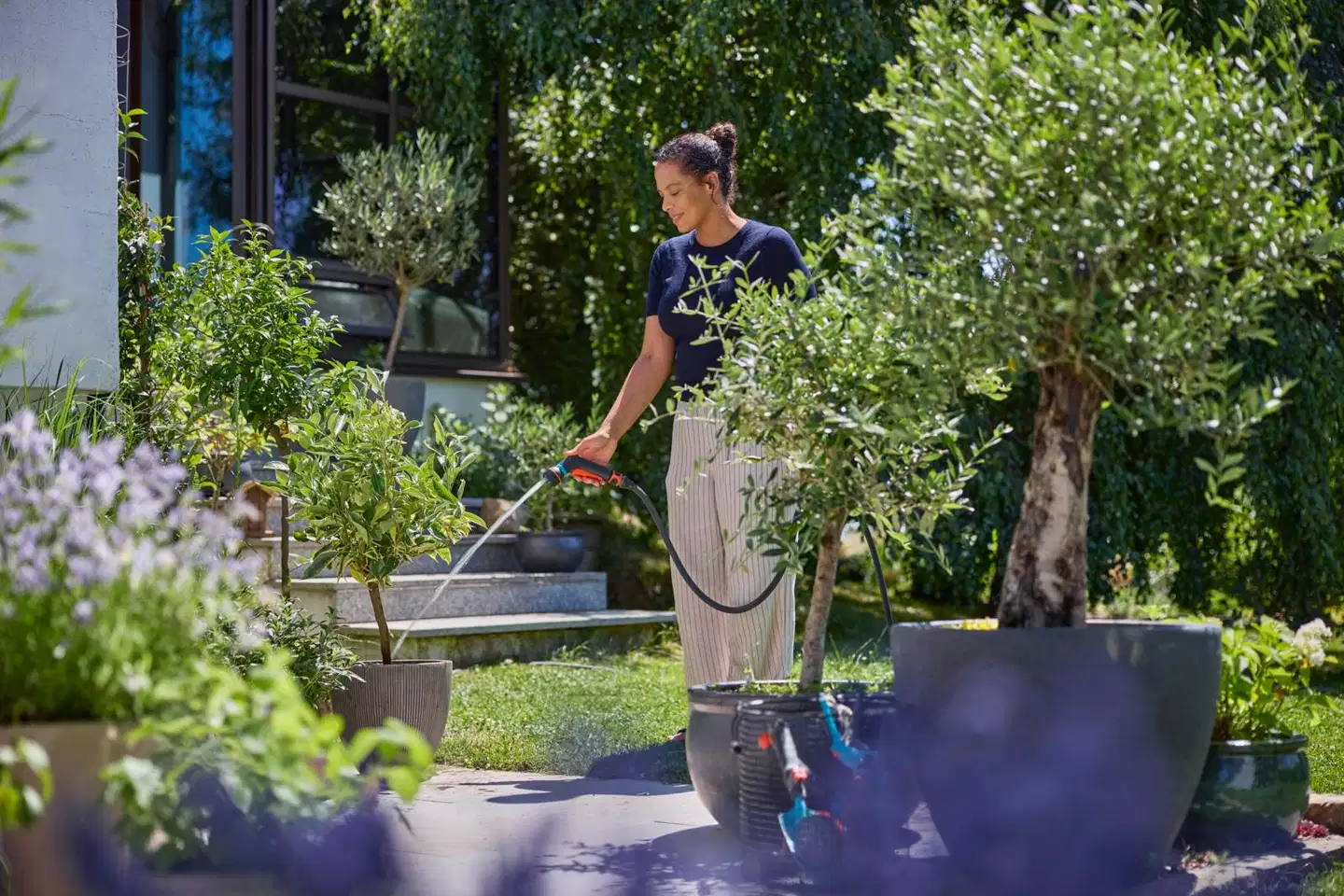 GARDENA Monitoimipistooli Classic Compact ja hanaliitin sisähanaan - 16