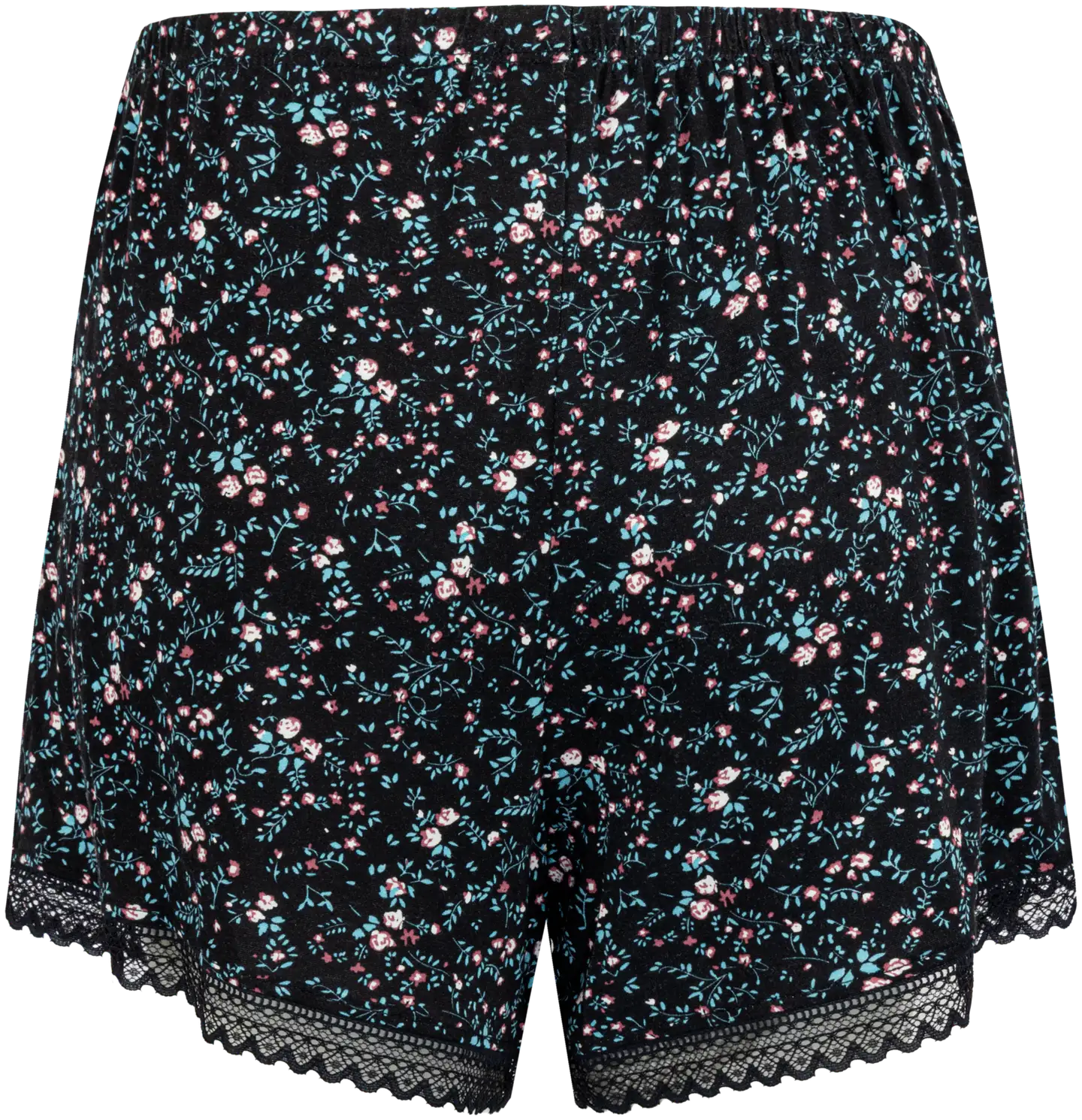 TEX naisten pyjamashortsit I993710 - BLACK 1 - 2