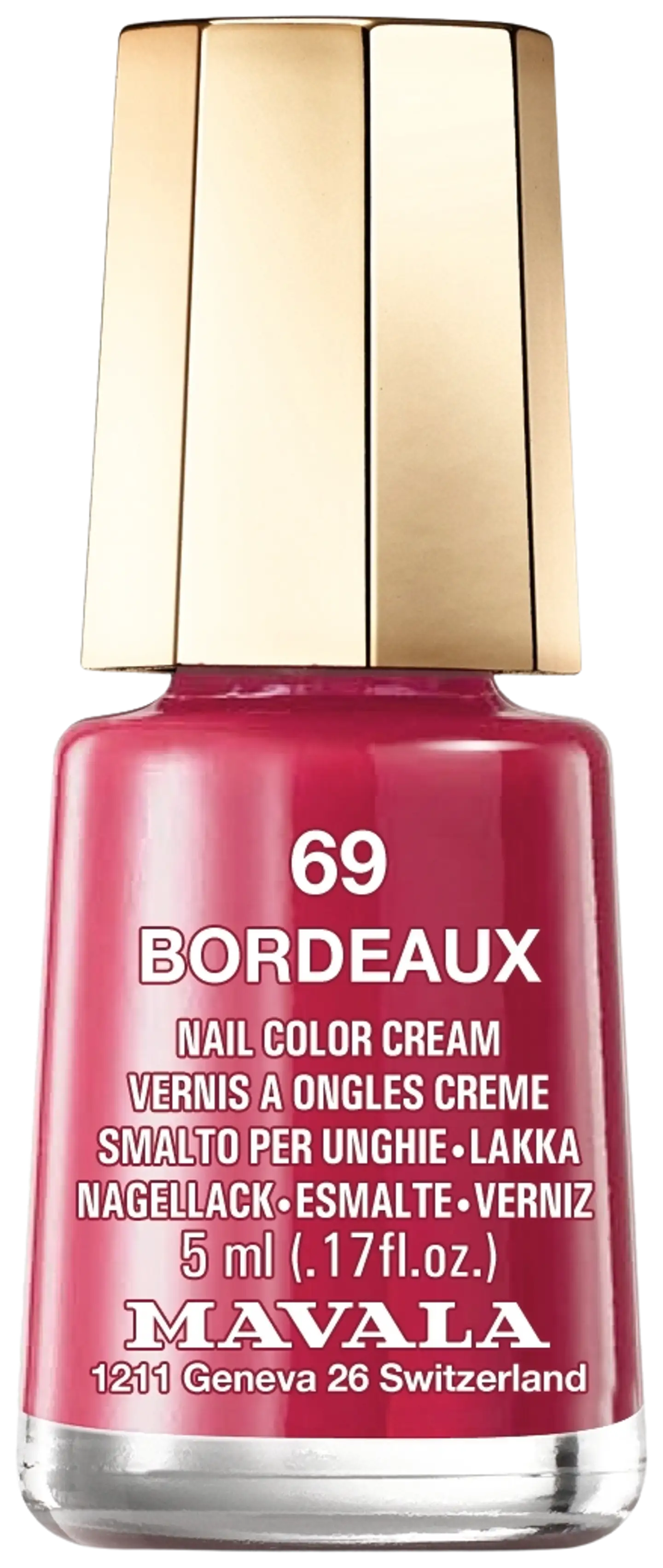 Mavala 5ml Nail Polish 69 Bordeaux kynsilakka