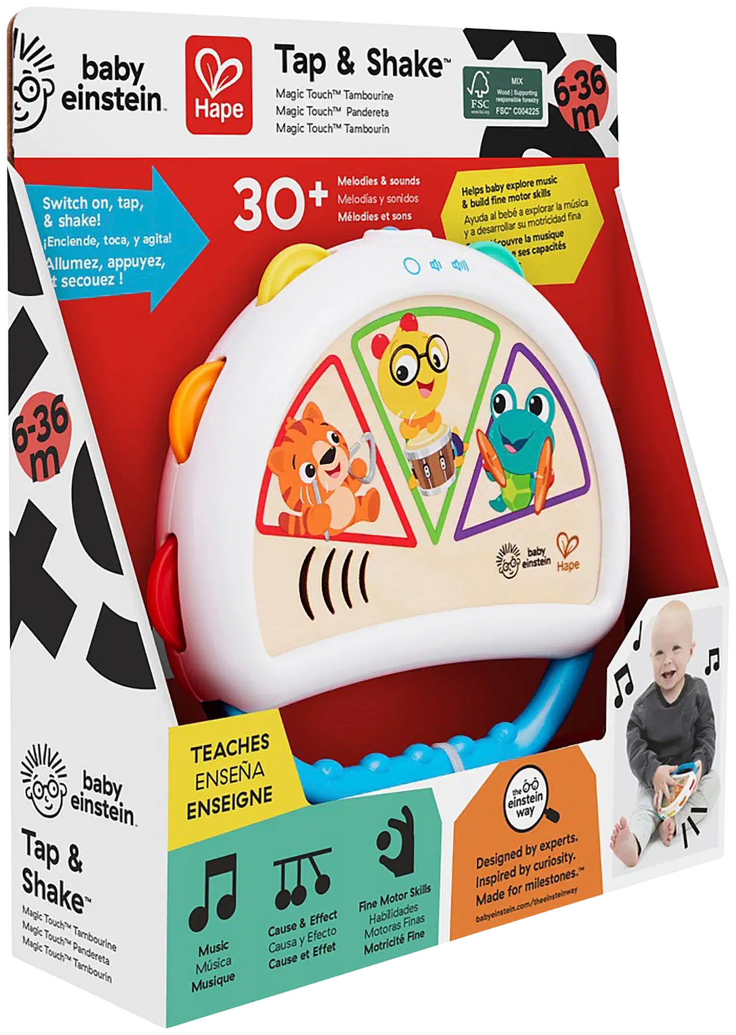Hape Baby Einstein Tamburiini - 2