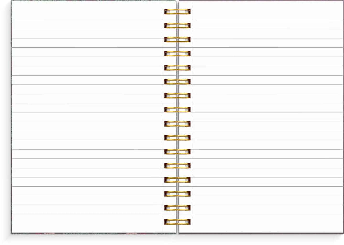 Notebook A5 burgundy flowers - 2