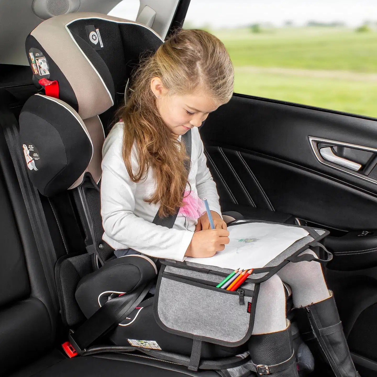 Reer piirustusalusta ja leikkialusta autoon, sivutaskut - 7