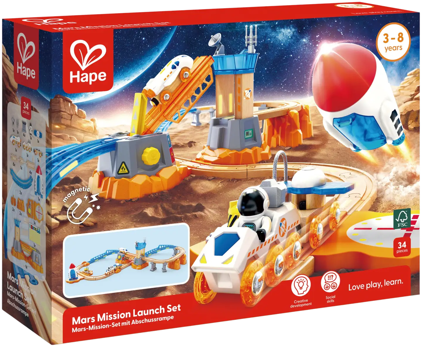 Hape Mars Mission Launch - avaruus junaratasetti - 2