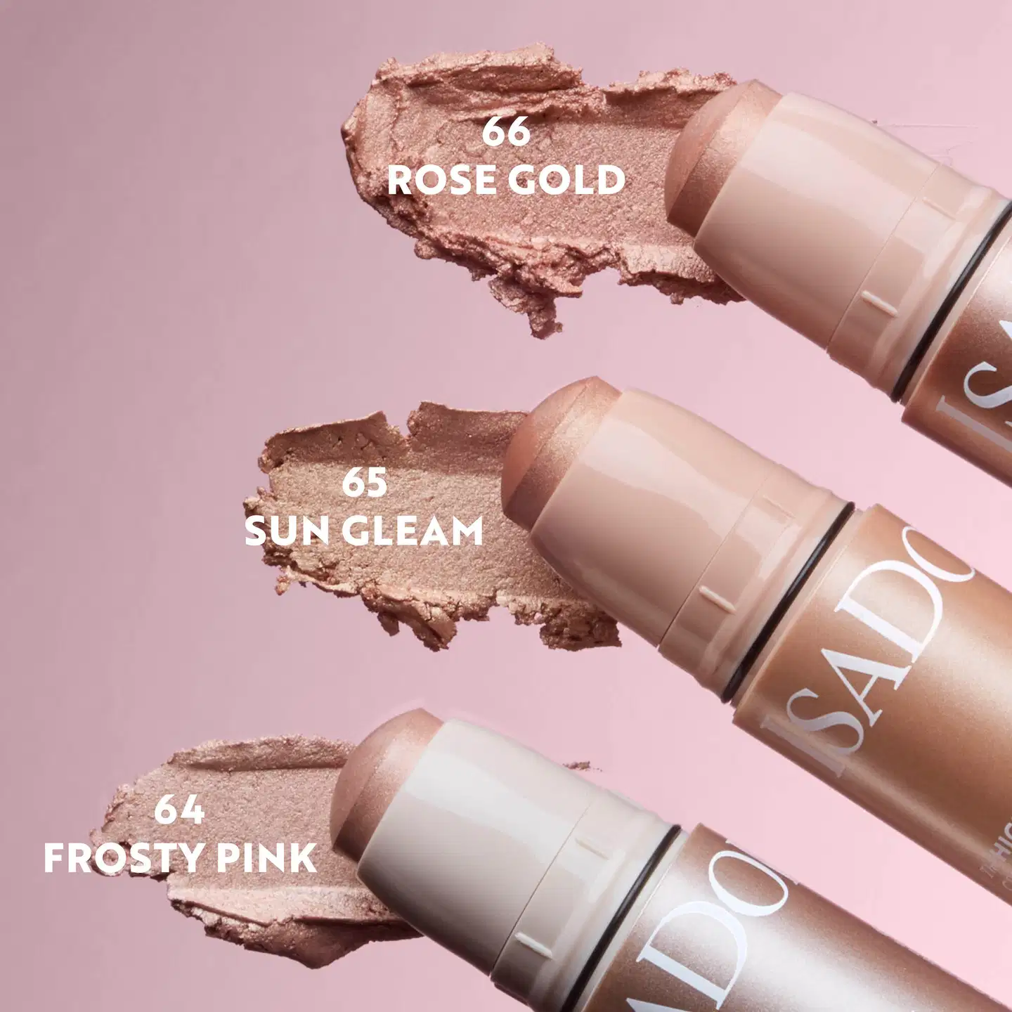 IsaDora The Highlight Stick Cream-to-Silky Powder 64 Frosty Pink 5,5 g - 64 Frosty Pink - 6