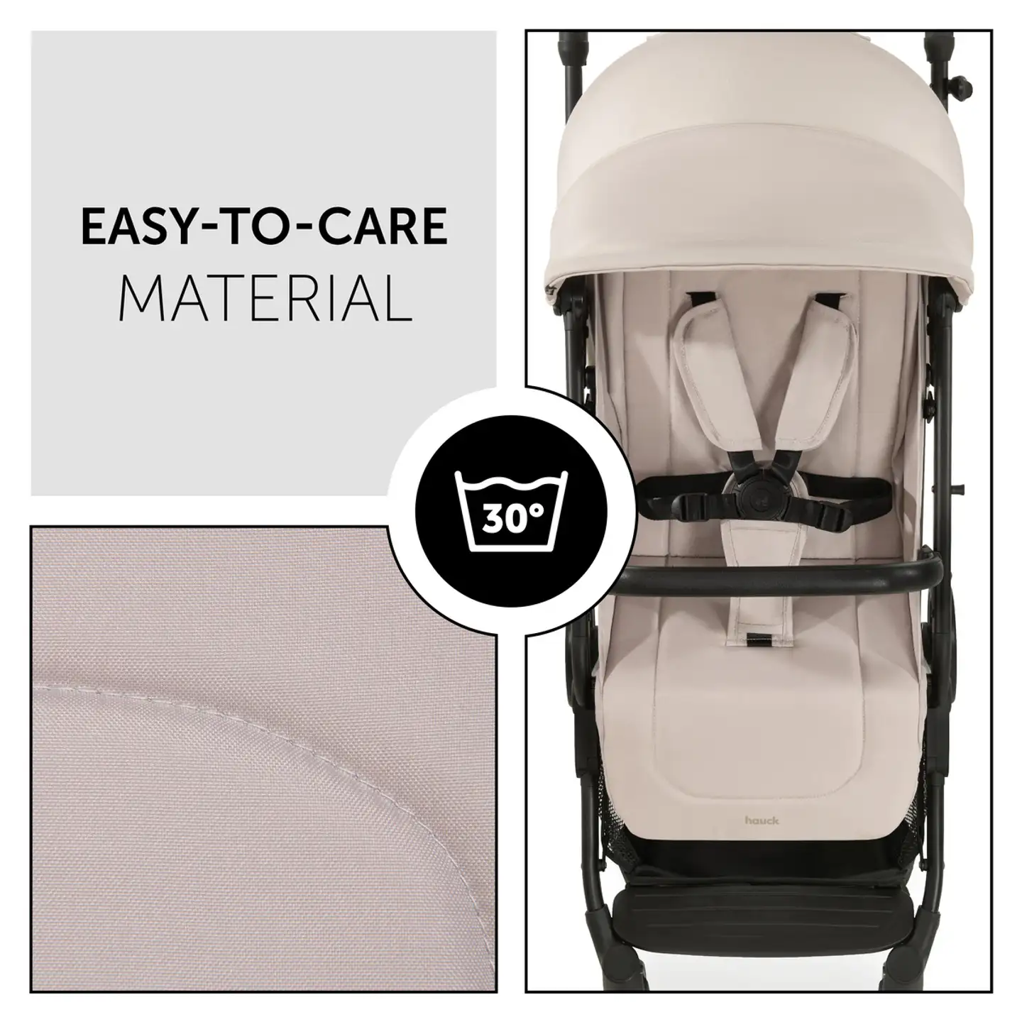 Hauck rattaat Travel N Care beige - 11