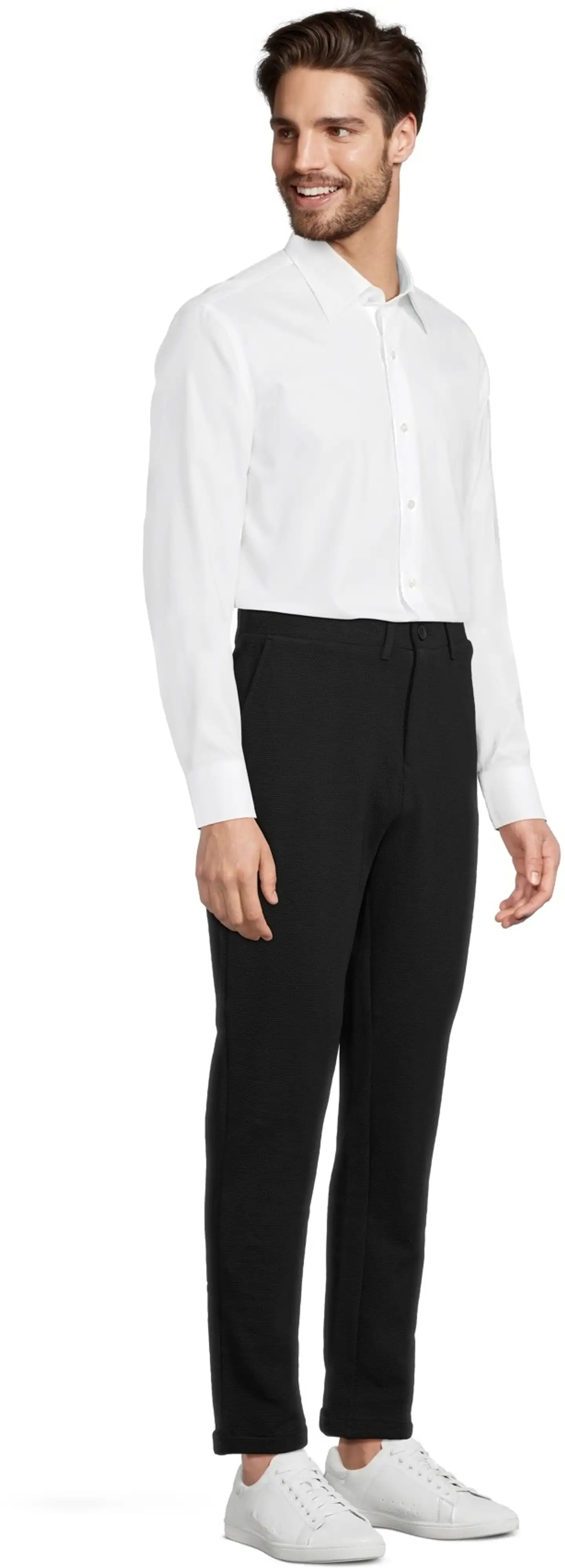 London Fog miesten jogger-housut 195LF03266 - BLACK - 4