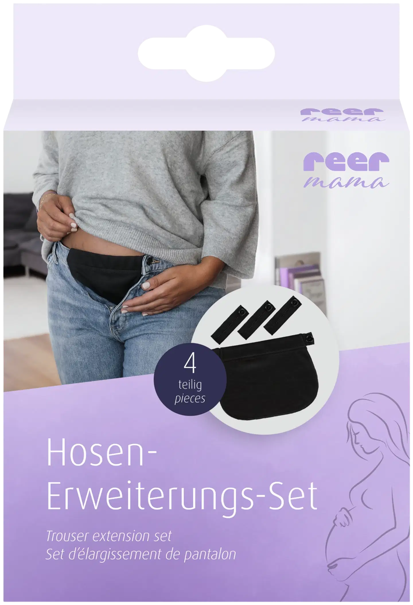 Reer mama housunvyötärönlevennyssetti 4 kpl - 2