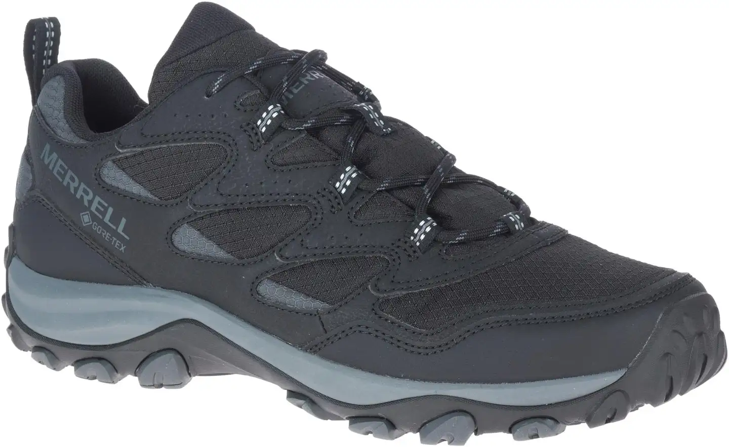 Merrell miesten vedenpitävä ulkoilujalkine West Rim Sport GTX - BLACK - 1