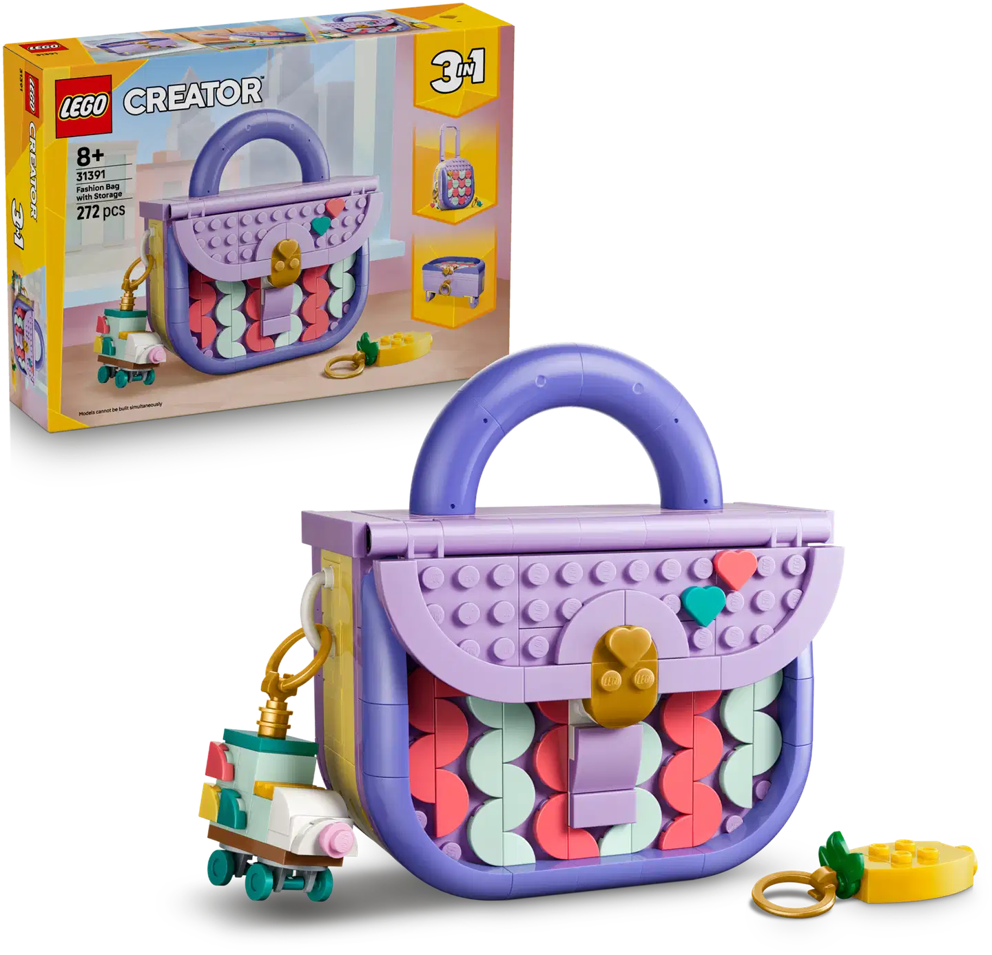 LEGO® Creator 31391 Muodikas laukku ja säilytysrasia - 1
