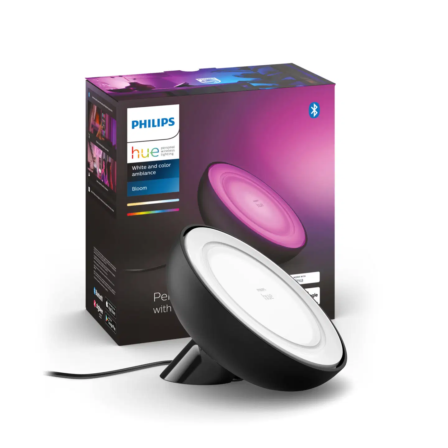 Philips Hue Bloom -pöytävalaisin 7W 2000-6500K 500LM musta - 2