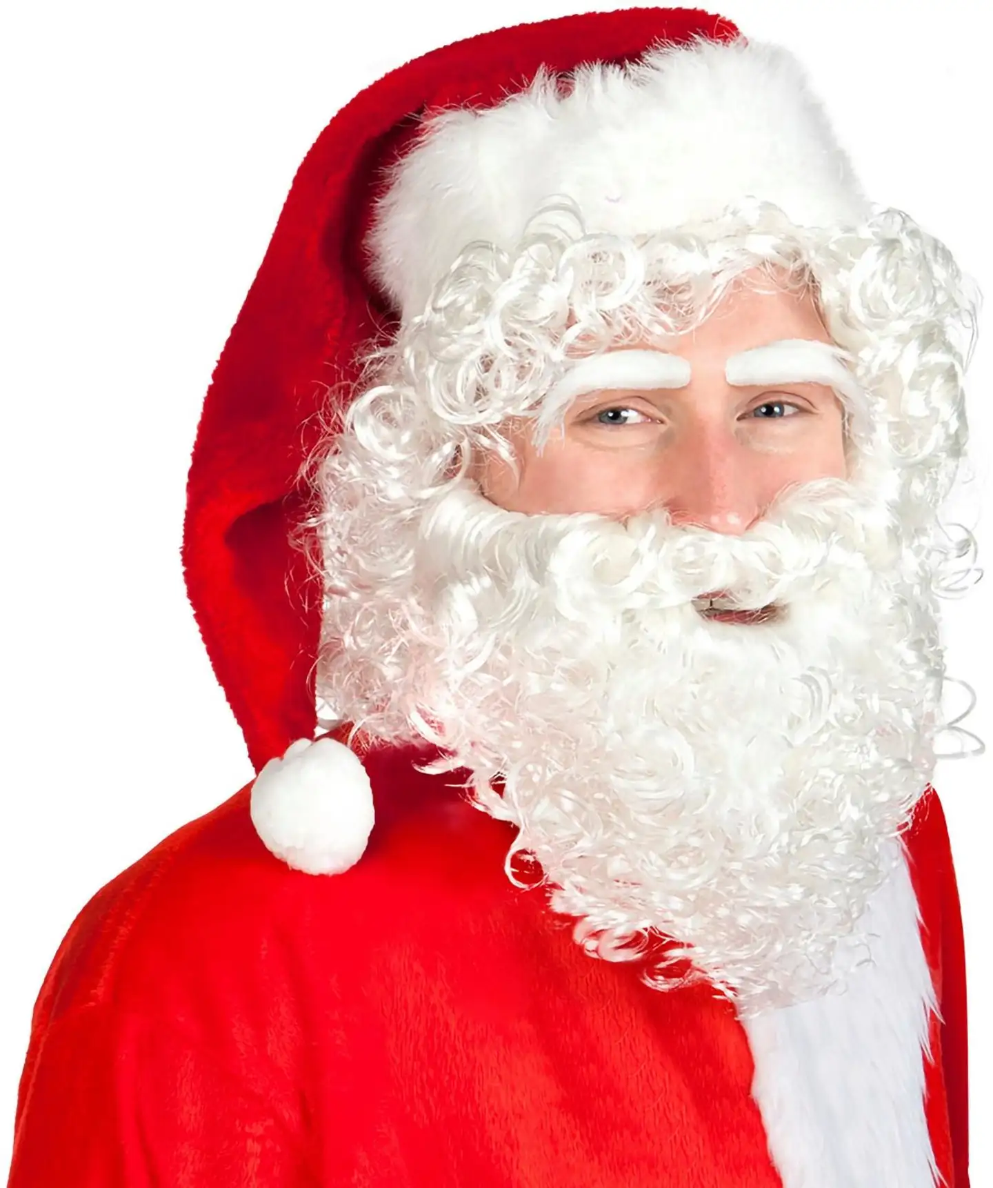 Joulupukin parta, peruukki, kulmakarvat - 1