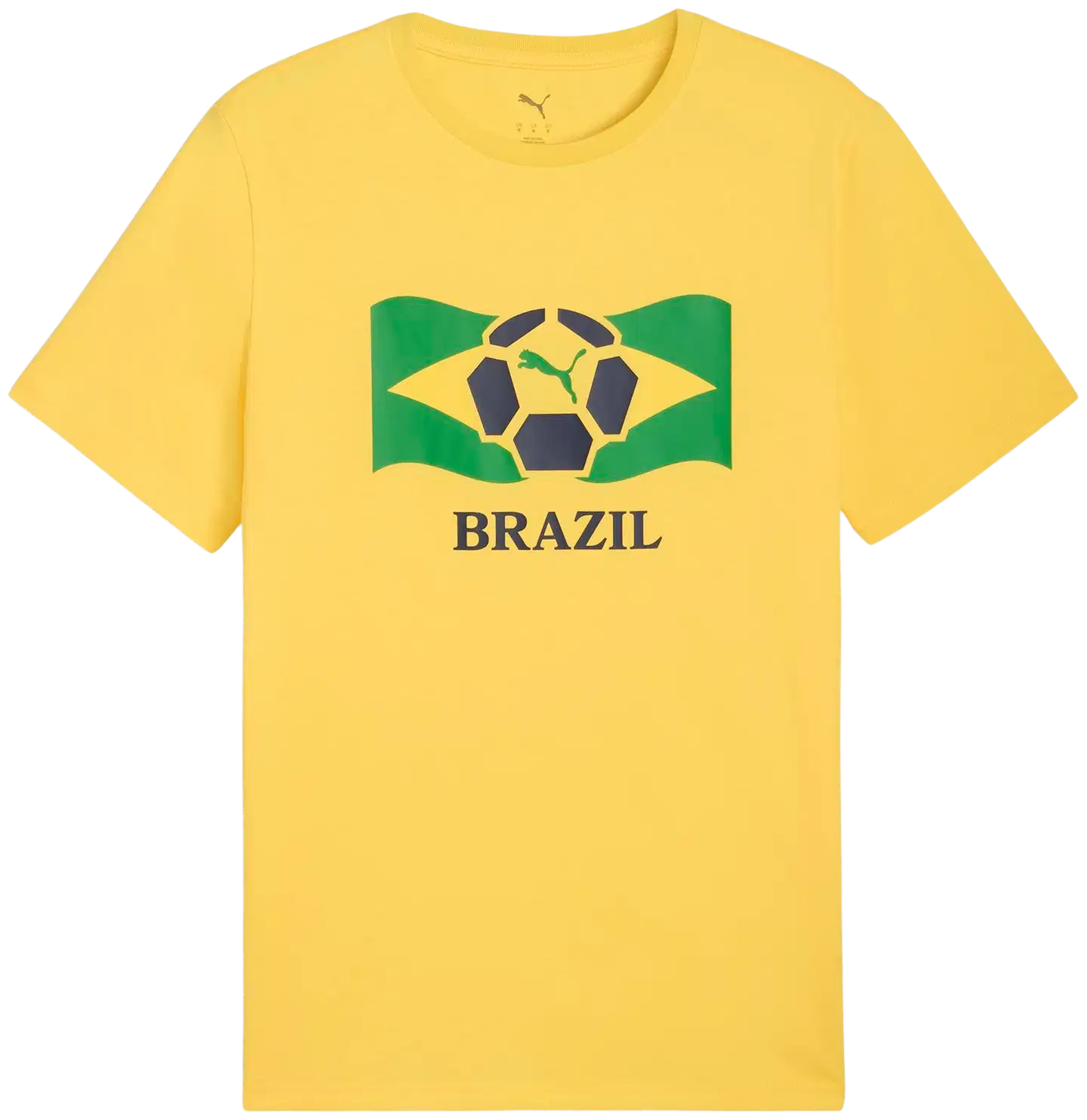 Puma miesten t-paita Fanpack - Pele Yellow-Fast Green