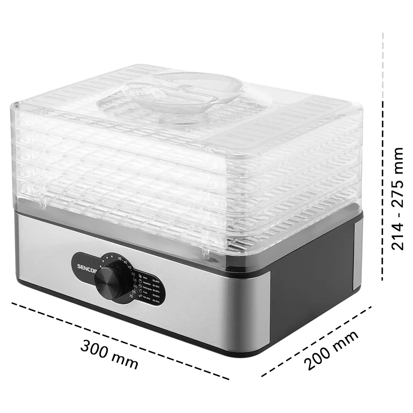 Sencor ruoka- ja hyötykasvikuivuri SFD 950SS - 7