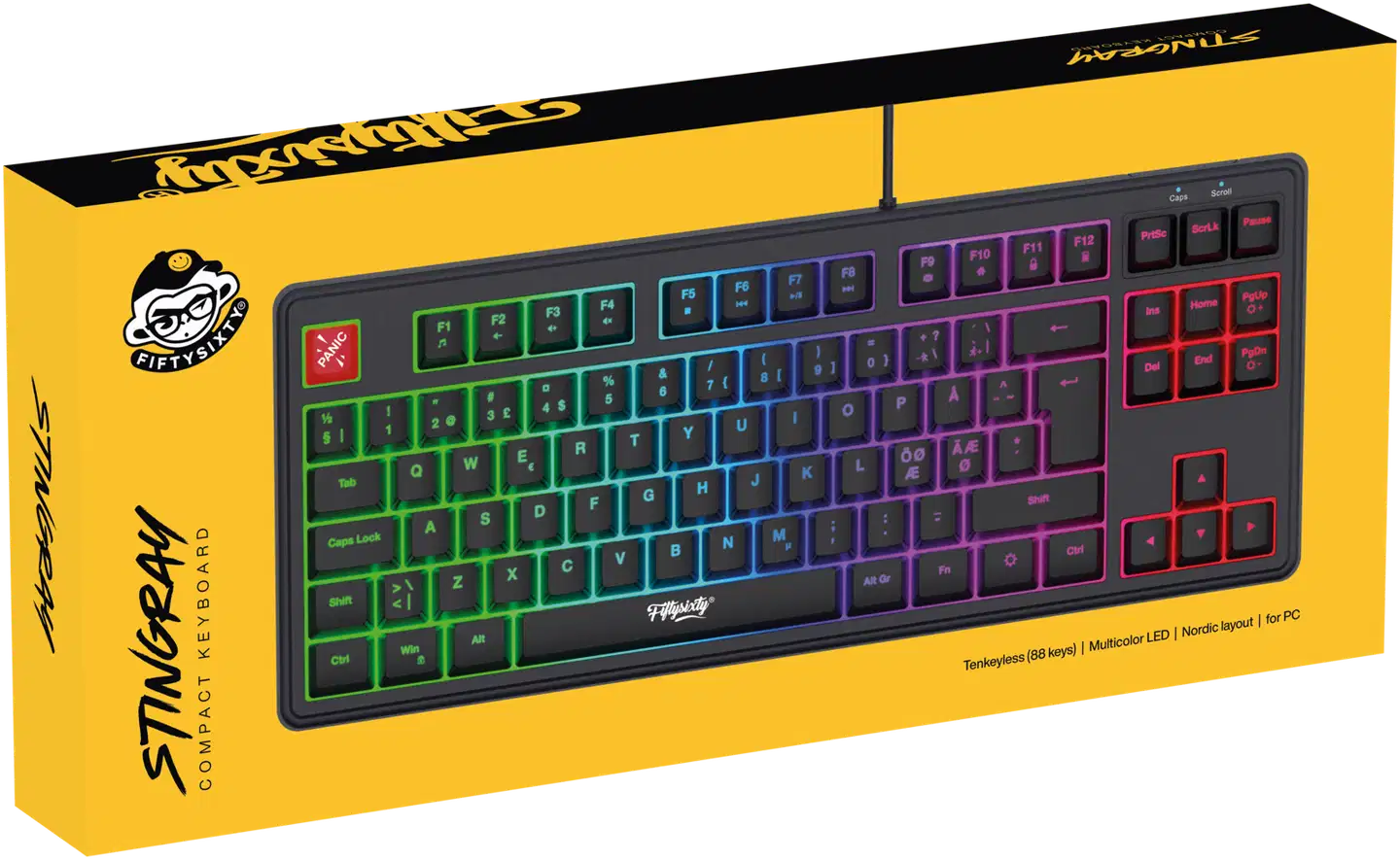 5060 STINGRAY TKL LED Pelinäppäimistö musta - 3