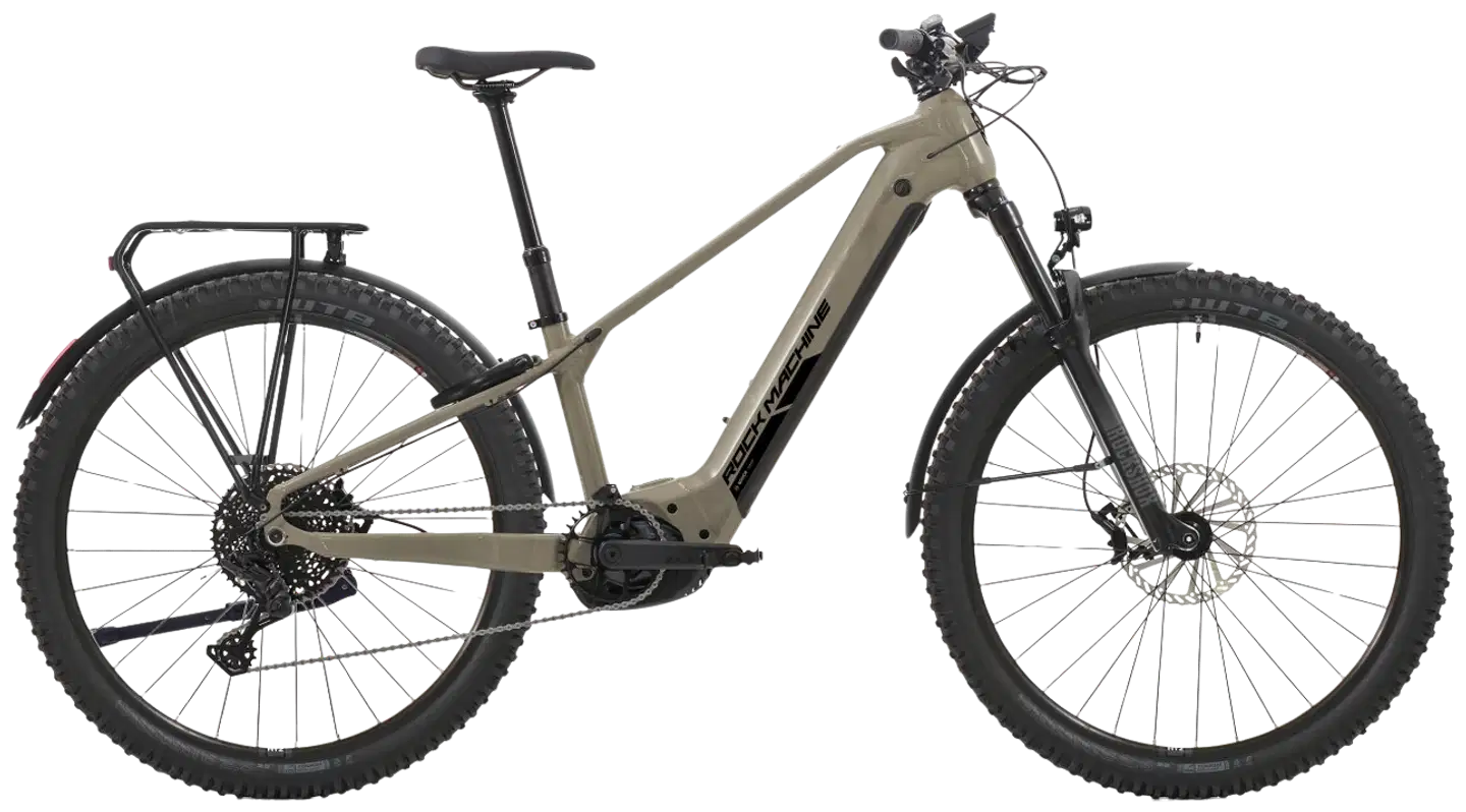 Rock Machine eblizz B90T 29” Sähköcitypyörä 10 vaihdetta runko M harmaa