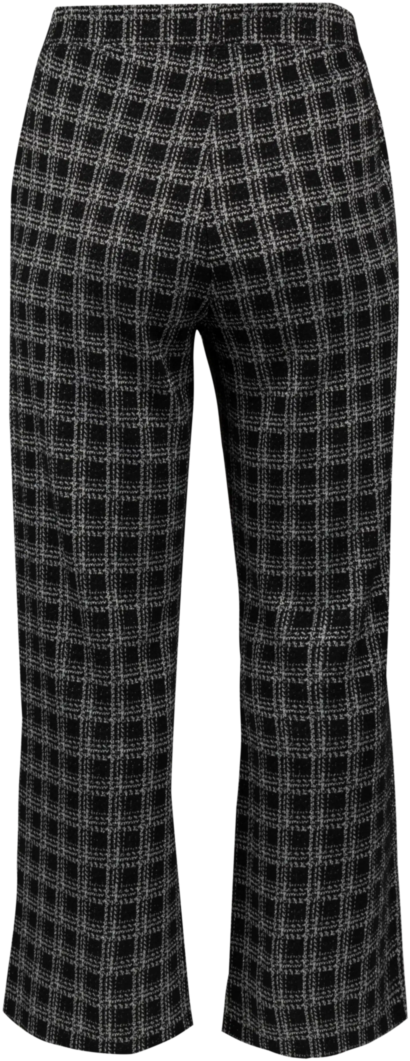 House naisten buklee-kankaiset housut 222HP40267, D-mitoitus - Black&grey - 3