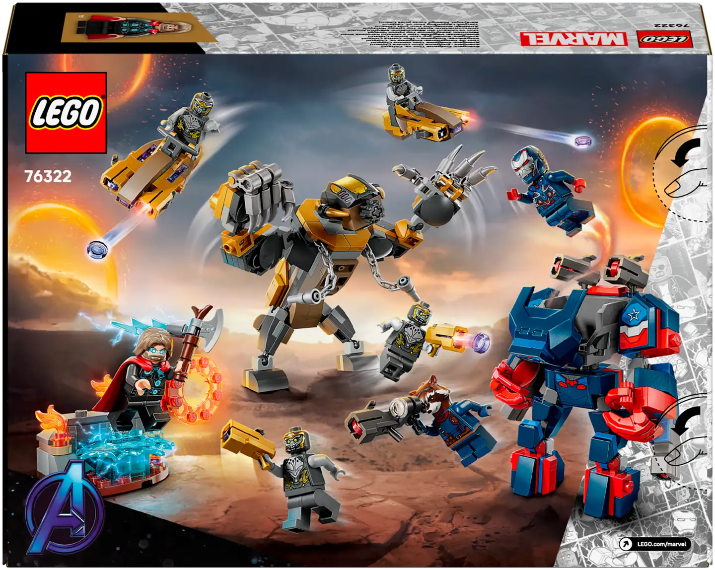 LEGO Super Heroes 76322 Avengers: Endgame Thor vastaan Chitauri - 3