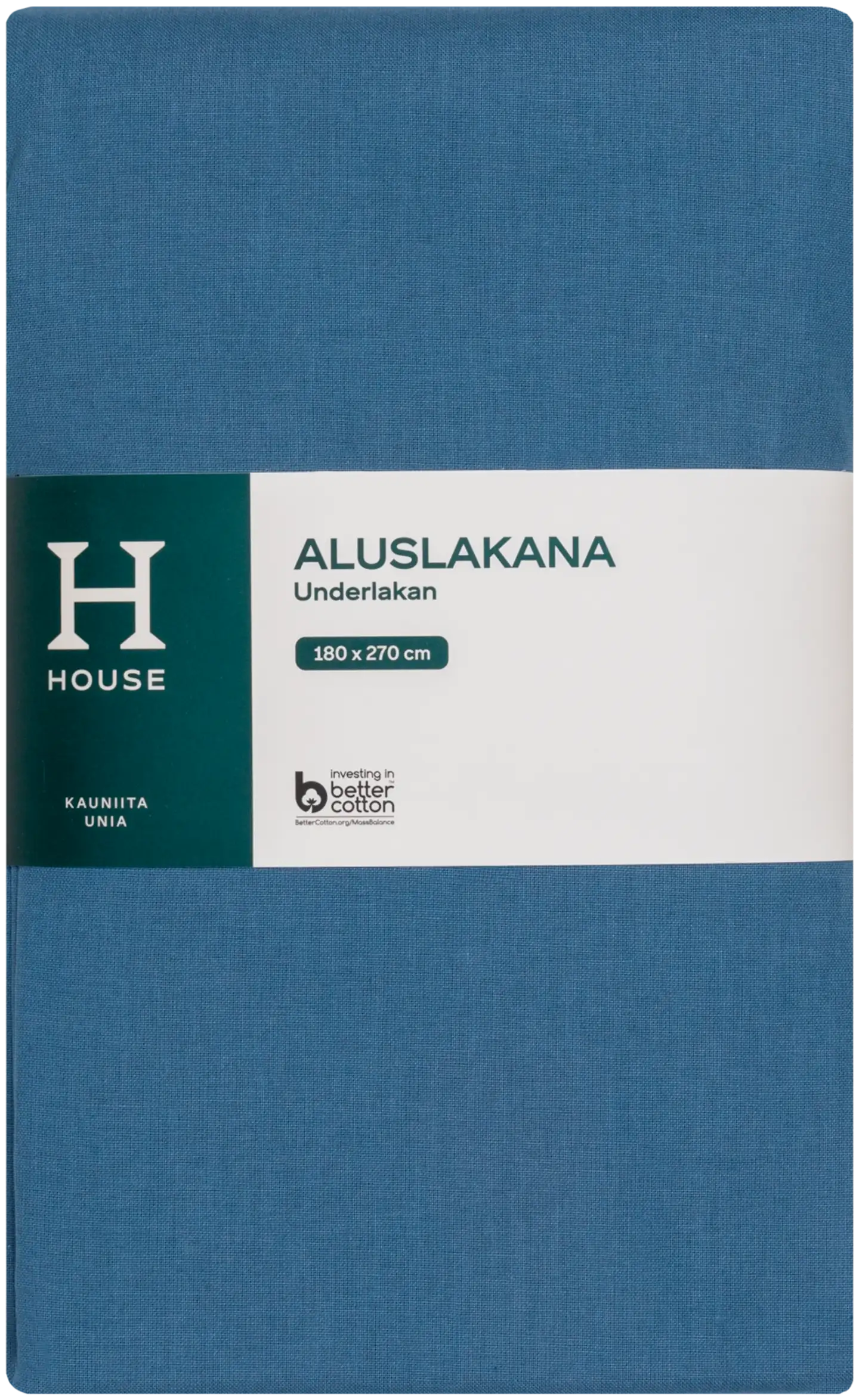 House aluslakana 180 x 270 cm harmaan sininen