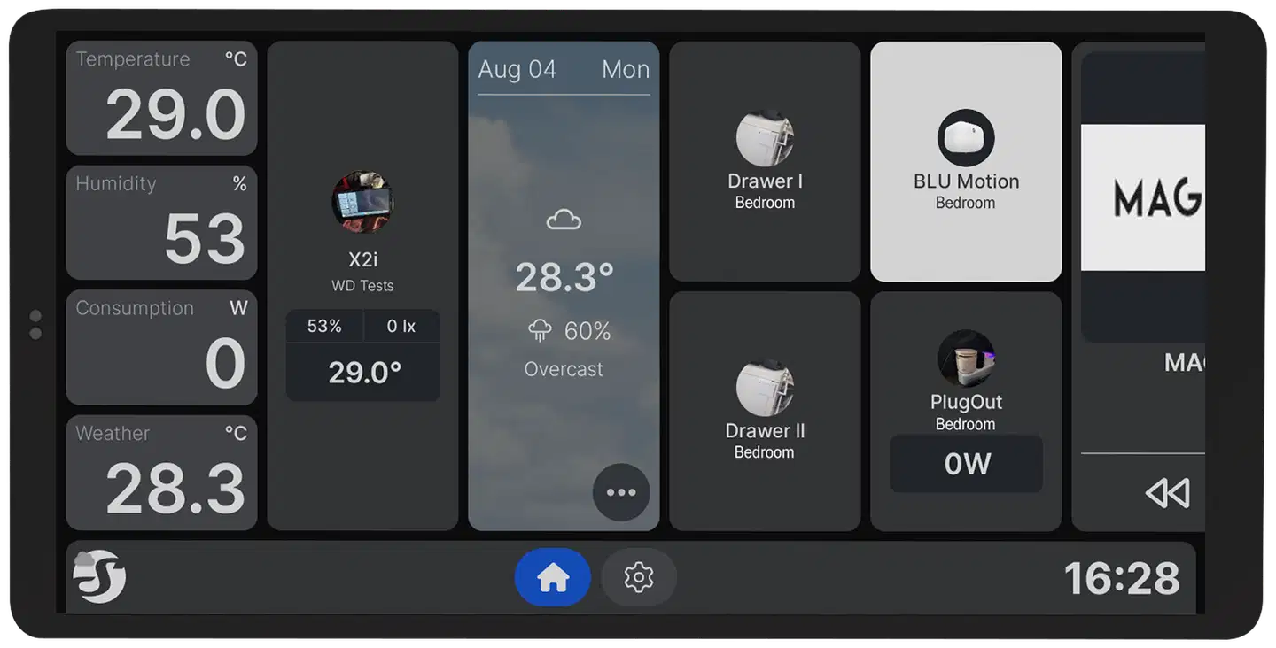 Shelly Seinänäyttö X2i musta - 1