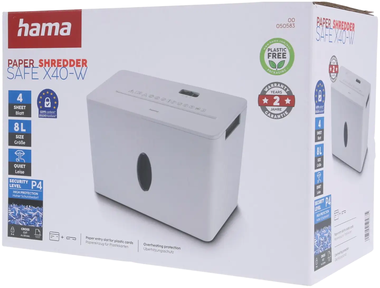 Hama Paperisilppuri Safe X40-W, P4, T4, E3 - 3