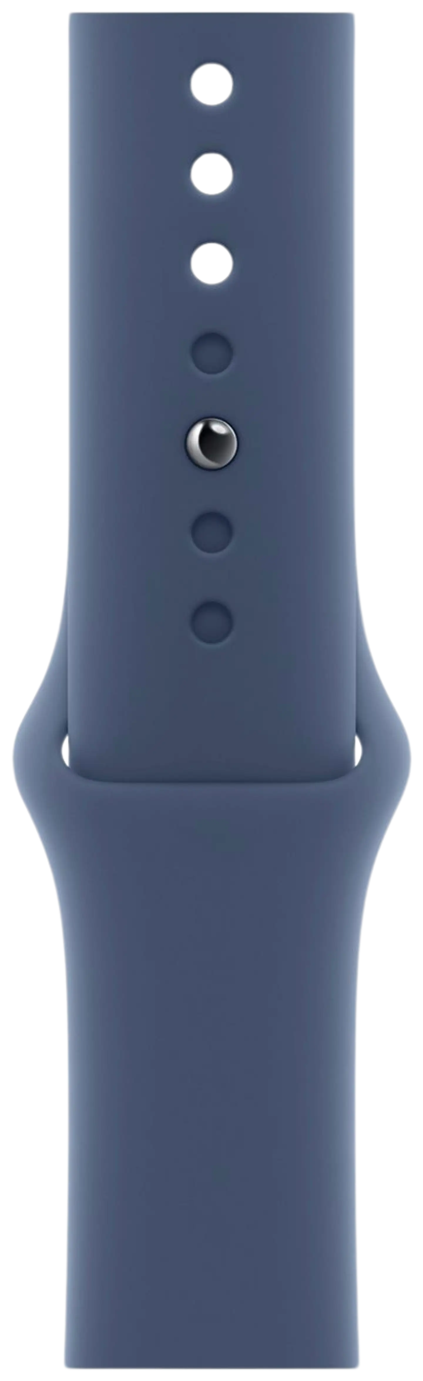 Apple Watch Series 10 GPS + Cellular 46mm hopeinen alumiinikotelo, Denim Sport ranneke - M/L - MWY13QN/A - 3