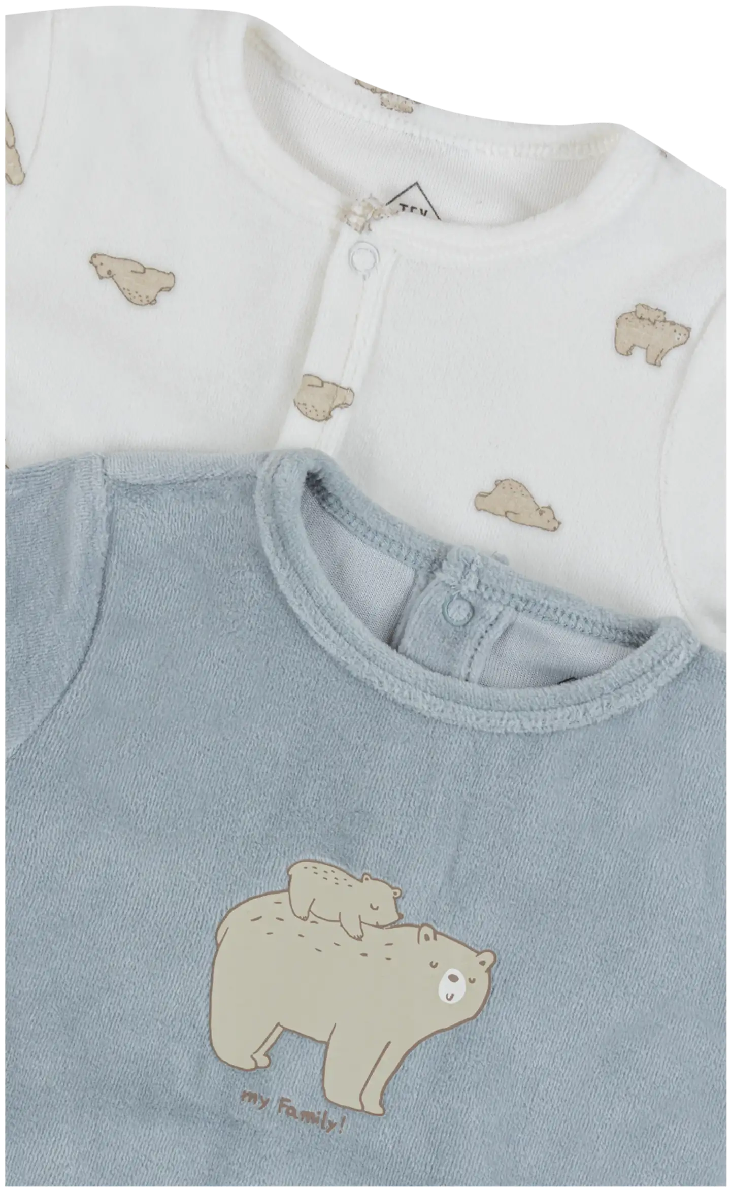 TEX BABY vauvojen potkupuku veluuria I990406 2-pack - Aqua - 3