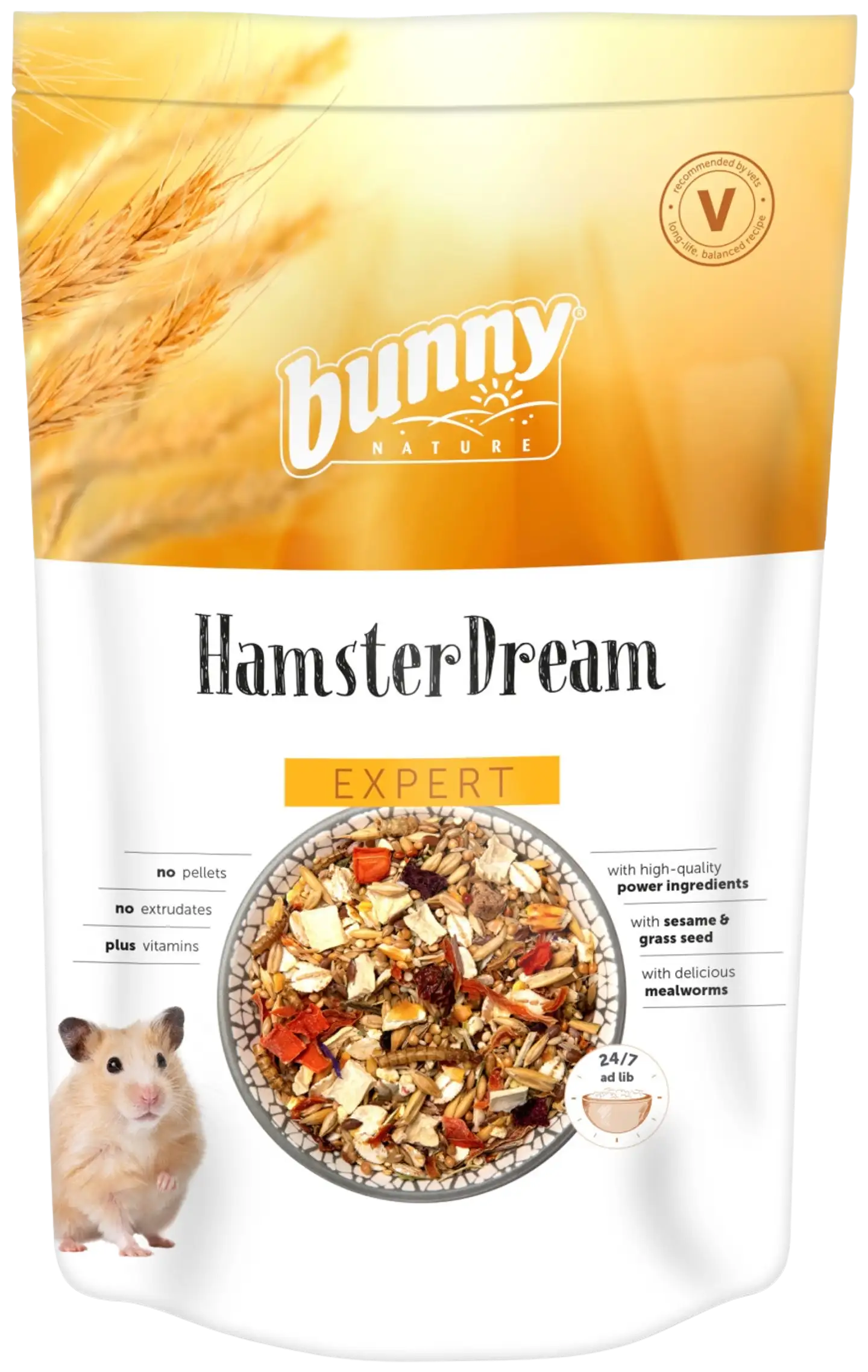 Bunny HamsterDream Expert 500g täysravintoseos hamstereille