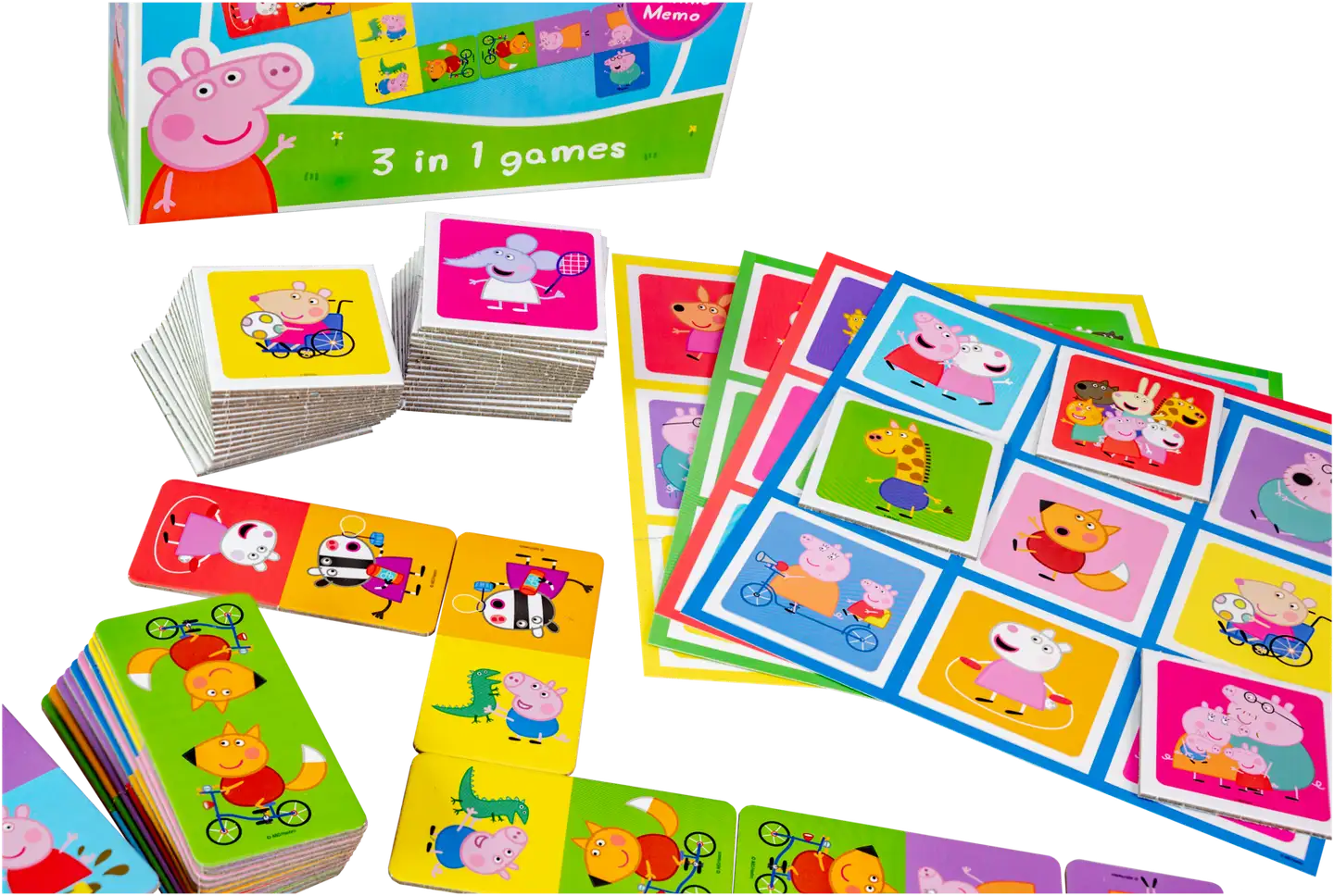 Tactic lautapeli Pipsa Possu 3 in 1 Lotto, Domino, Memo - 4