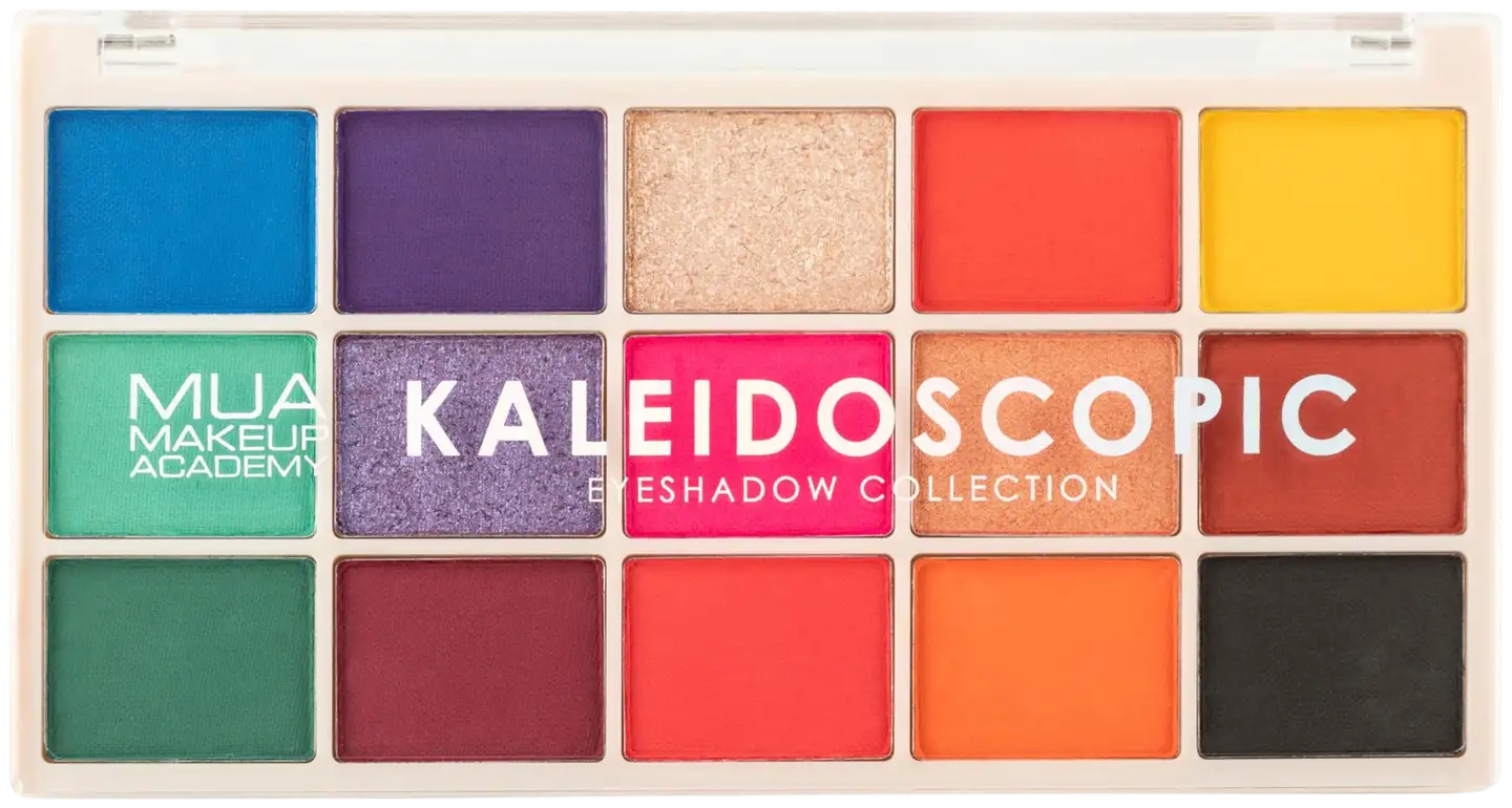 MUA Make Up Academy Eyeshadow Palette 15 shades 12 g Kaleidoscopic luomiväripaletti