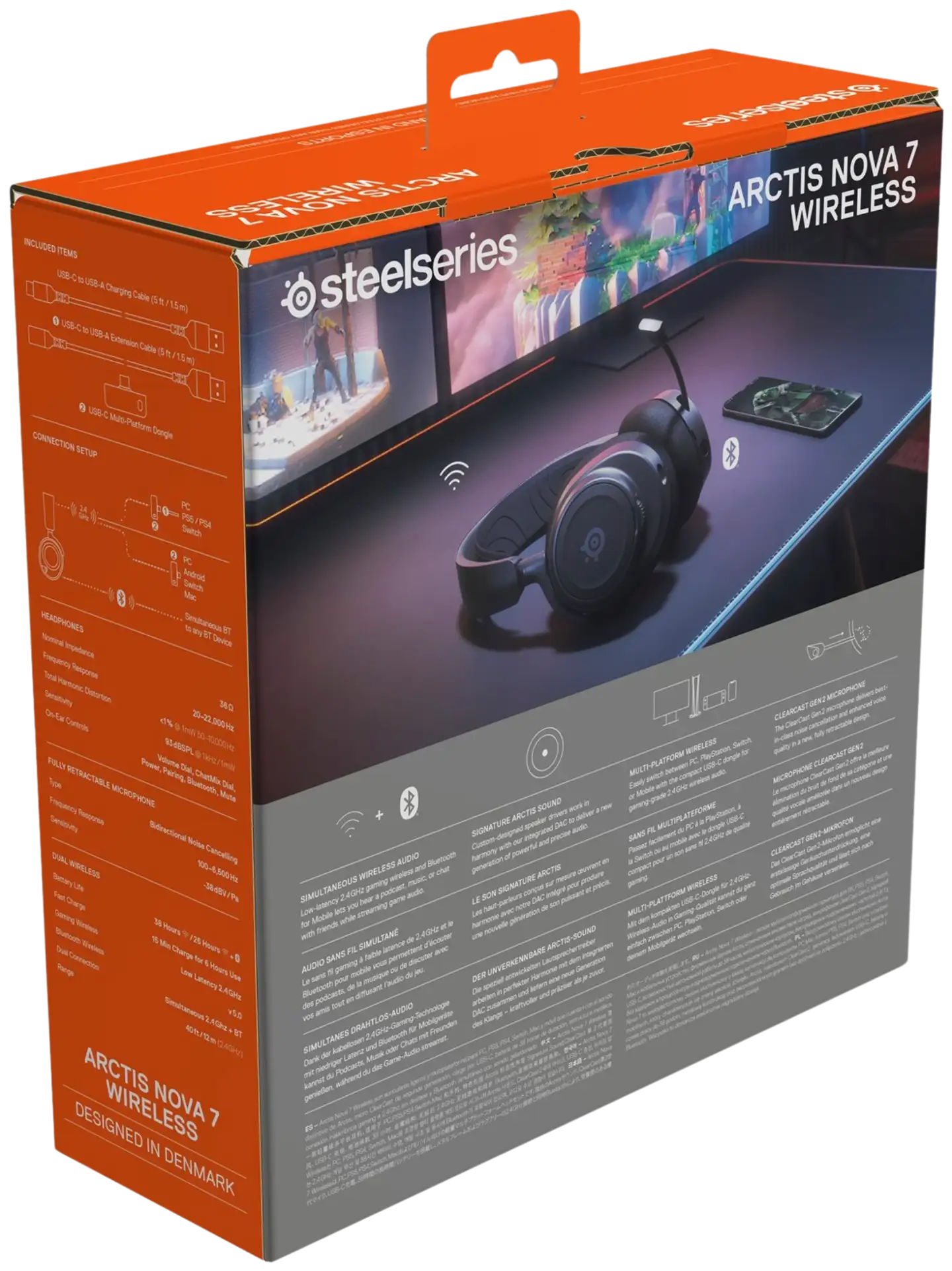 STEELSERIES Arctis Nova 7 langaton headset - 8