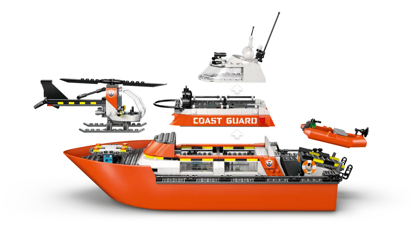 LEGO® City Exploration 60504 Rannikkovartioston pelastusalus ja helikopteri - 11