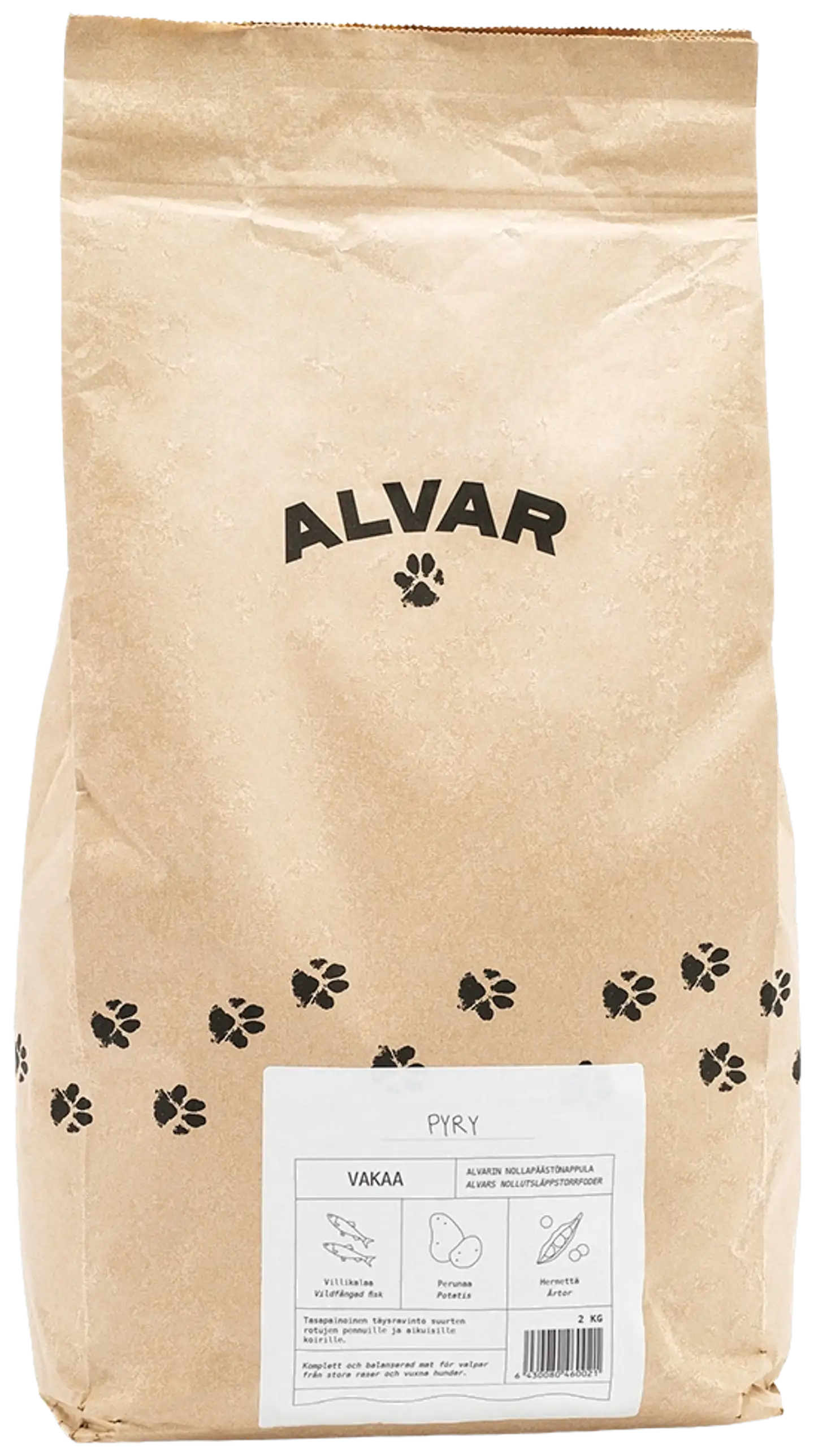 Alvar Pet Alvarin Nollapäästönappula Vakaa 2 kg - 1