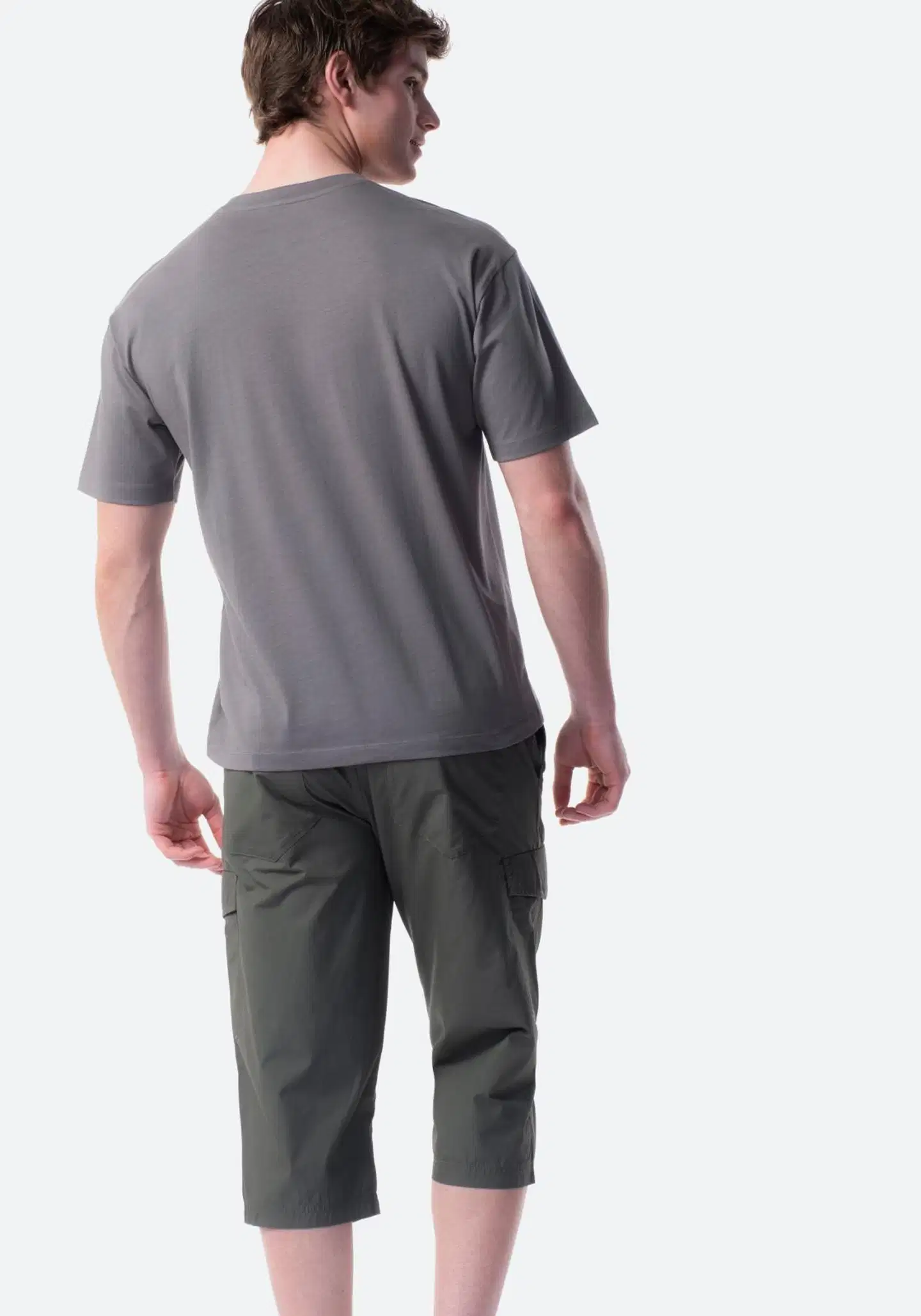 TEX miesten caprishortsit I275404 - Khaki - 4