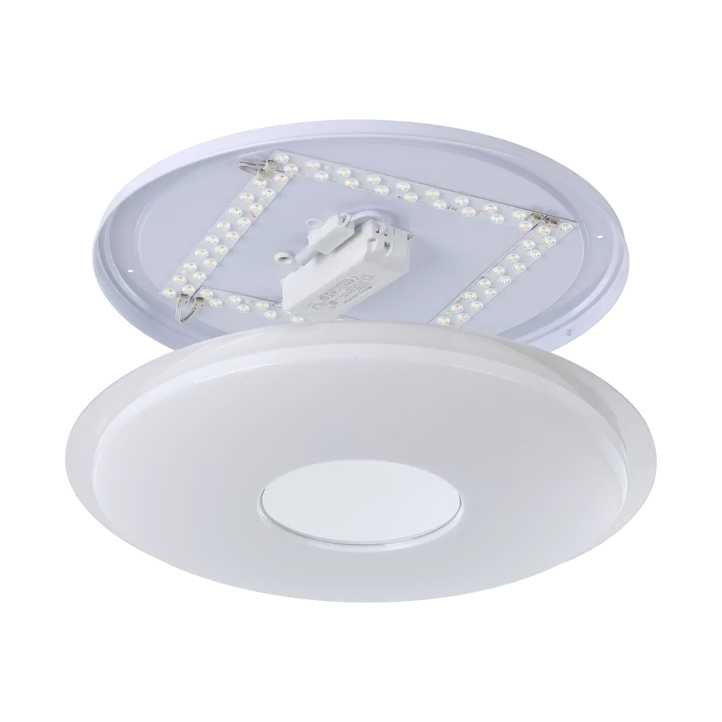 EGLO Plafondi connect.z Lanciano-Z led 56cm 4x11,2W kristalliefekti - 3