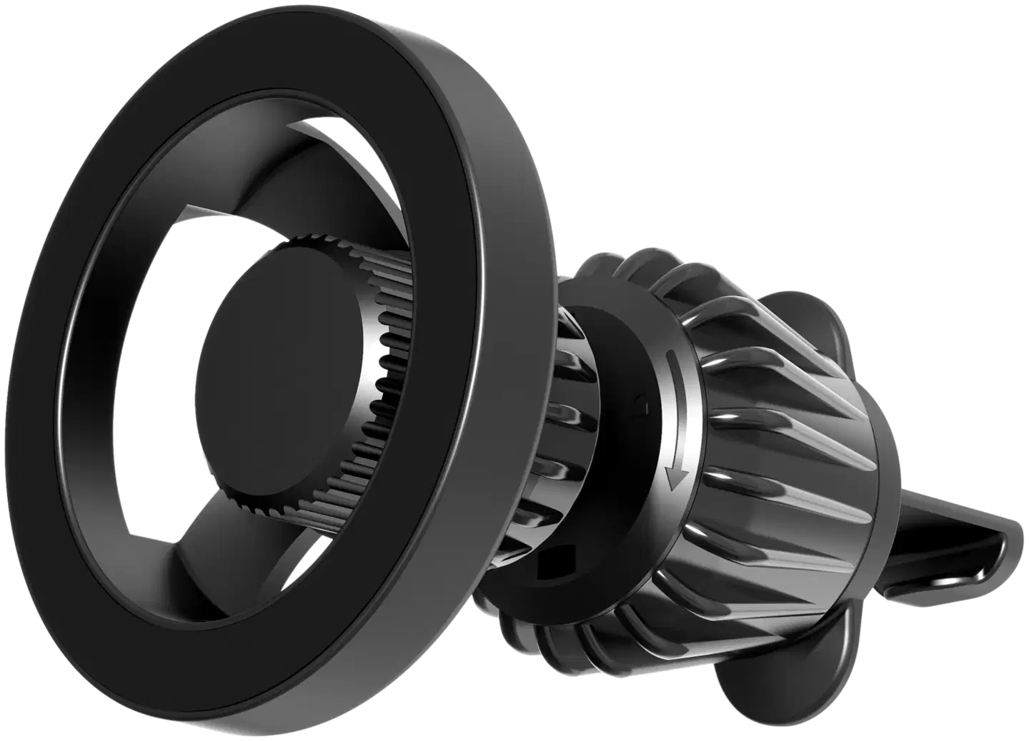 Wave Ventmagnet autoteline, Musta - 1