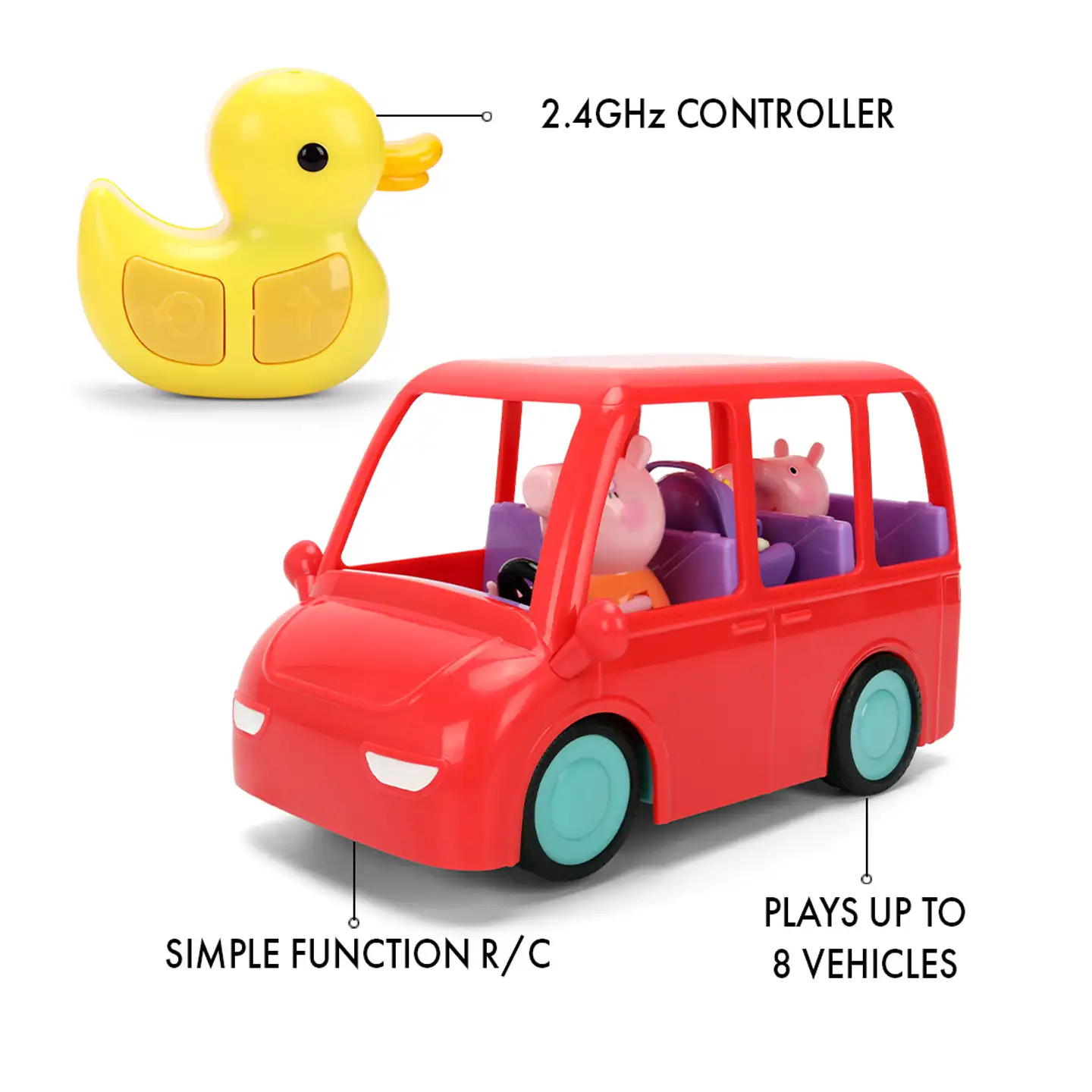 Jada RC Pipsa Possun perheauto, 17,5 cm, 1-kanavainen, 2,4 GHz - 11
