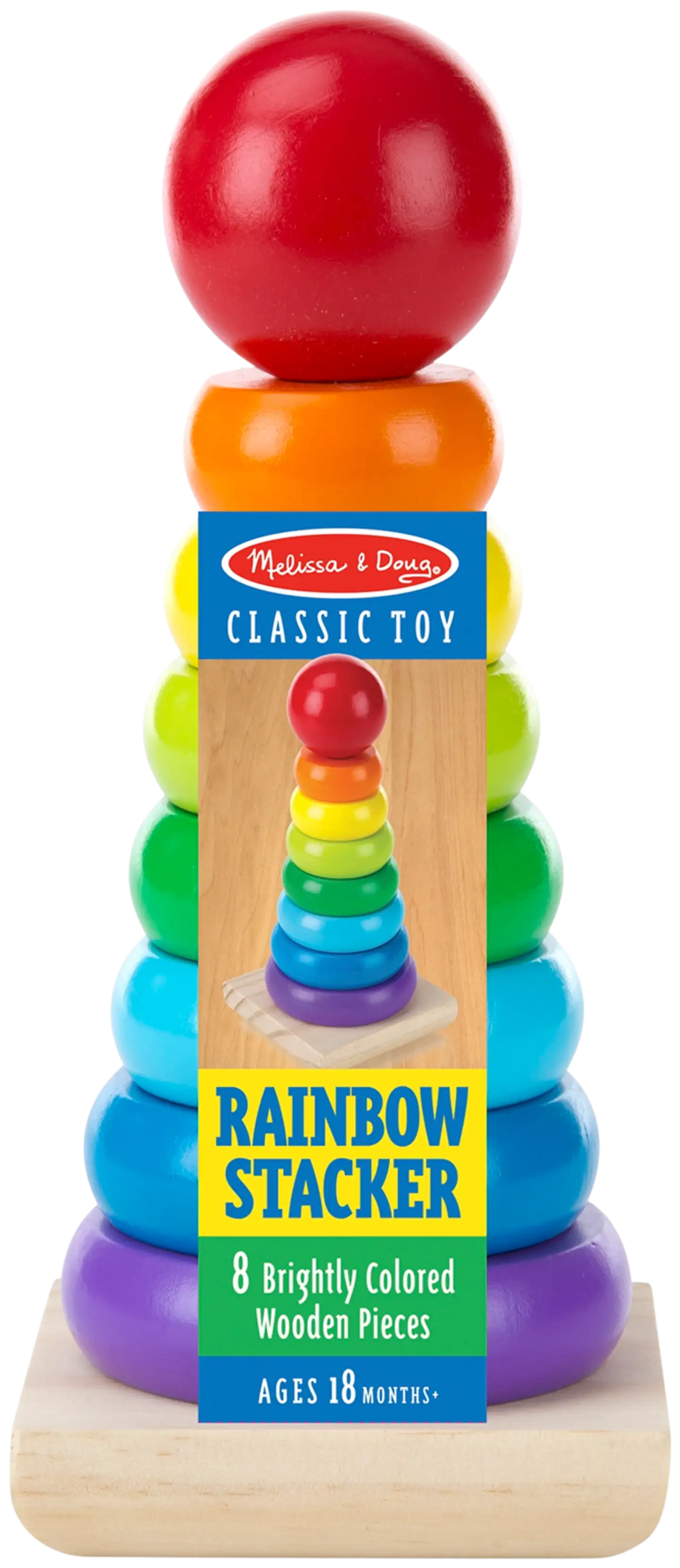 Melissa & doug Leikkisetti Pinoamislelu sateenkaari - 1
