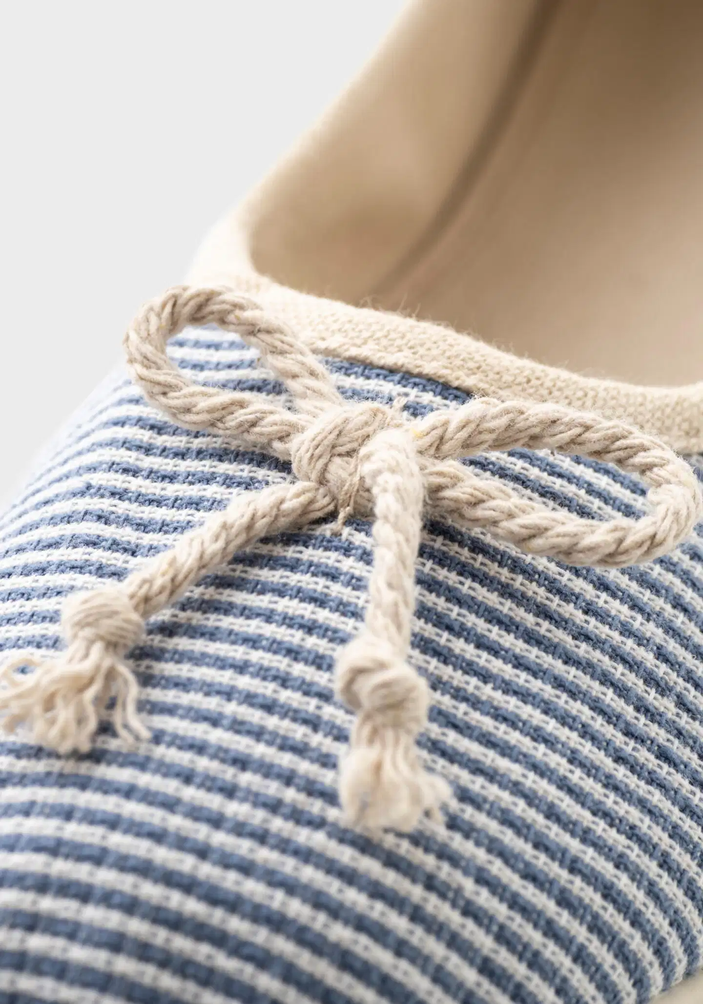 TEX naisten raitaballerinat I274712 - BLUE 2 - 4